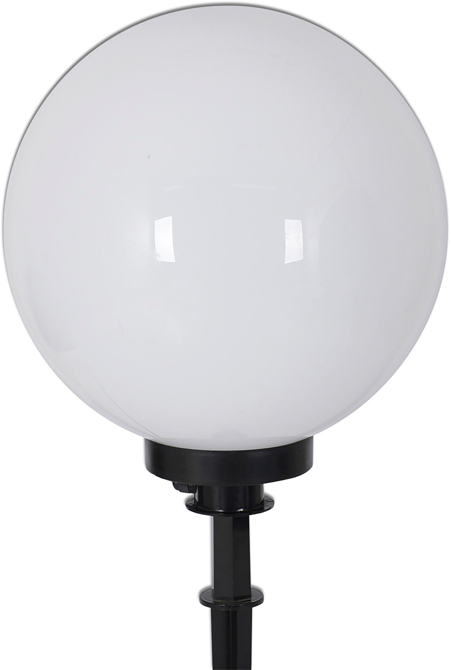 näve Bollamp BALL Kunststof, wit/opaal, d: 40 cm, spit zwart, excl. 1 x E27 max. 40 W (1 stuk)