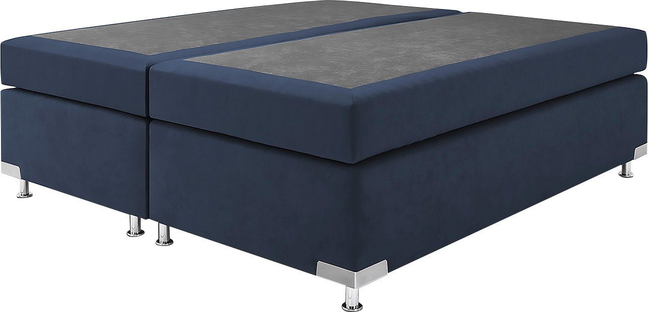 Westfalia Polsterbetten Boxspring Nederland zonder hoofdsteun, vrij plaatsbaar boxsprings blauw