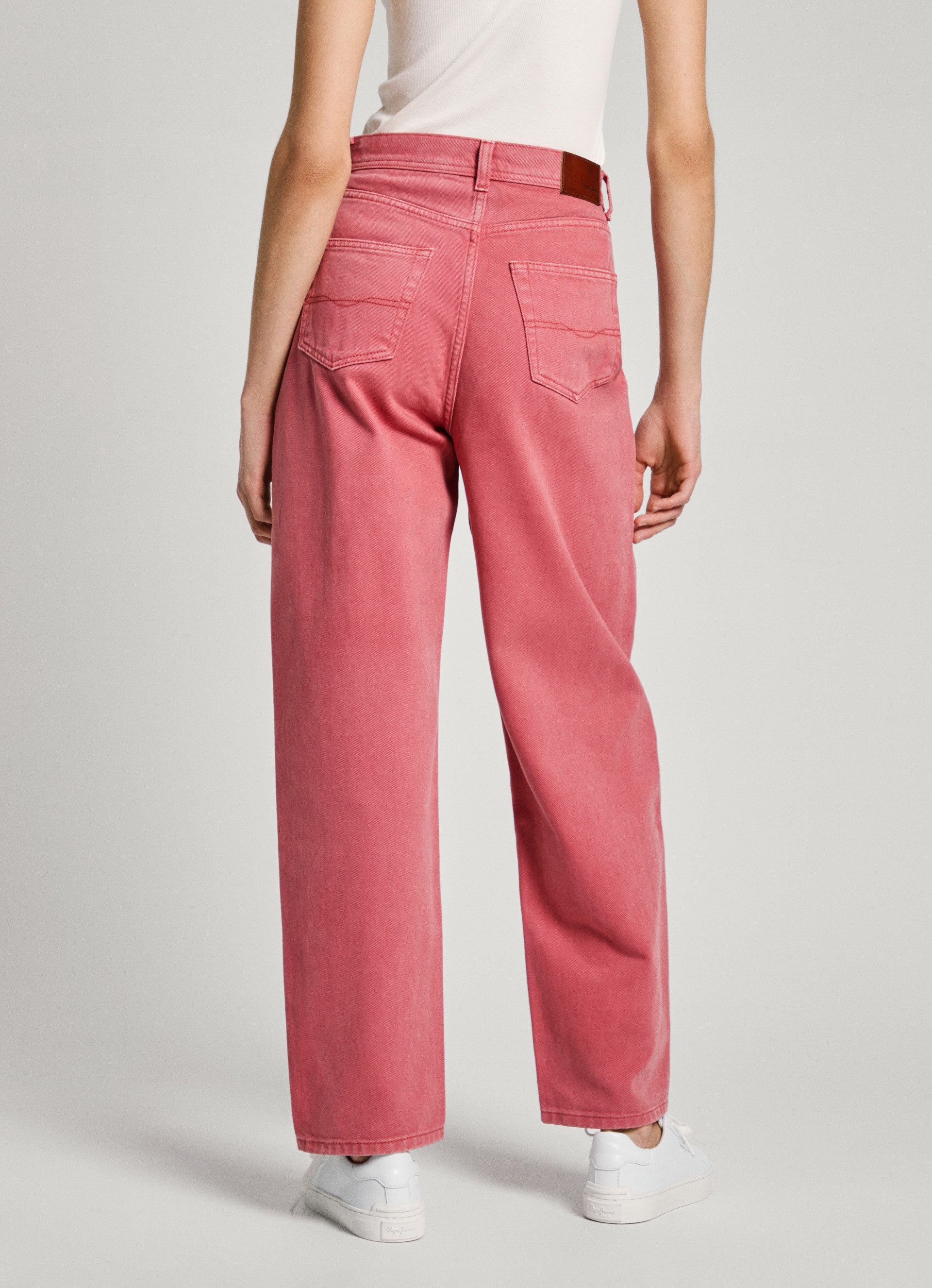 Pepe Jeans High-waist jeans BARREL JEANS UHW met wijde pijpen van katoen-denim