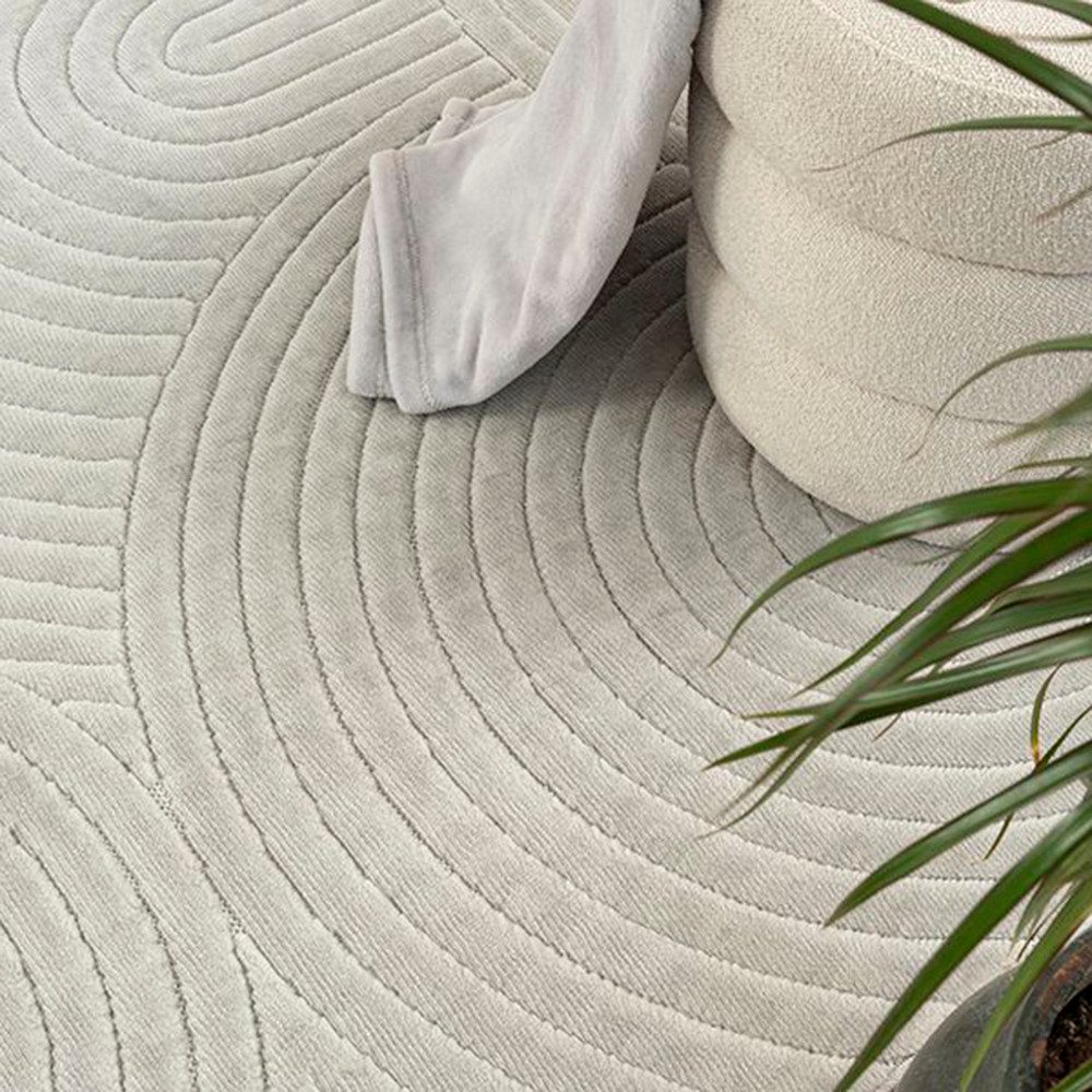 The carpet Vloerkleed Parma moderne woonkamer tapijt geschikt voor buiten, dichte pool