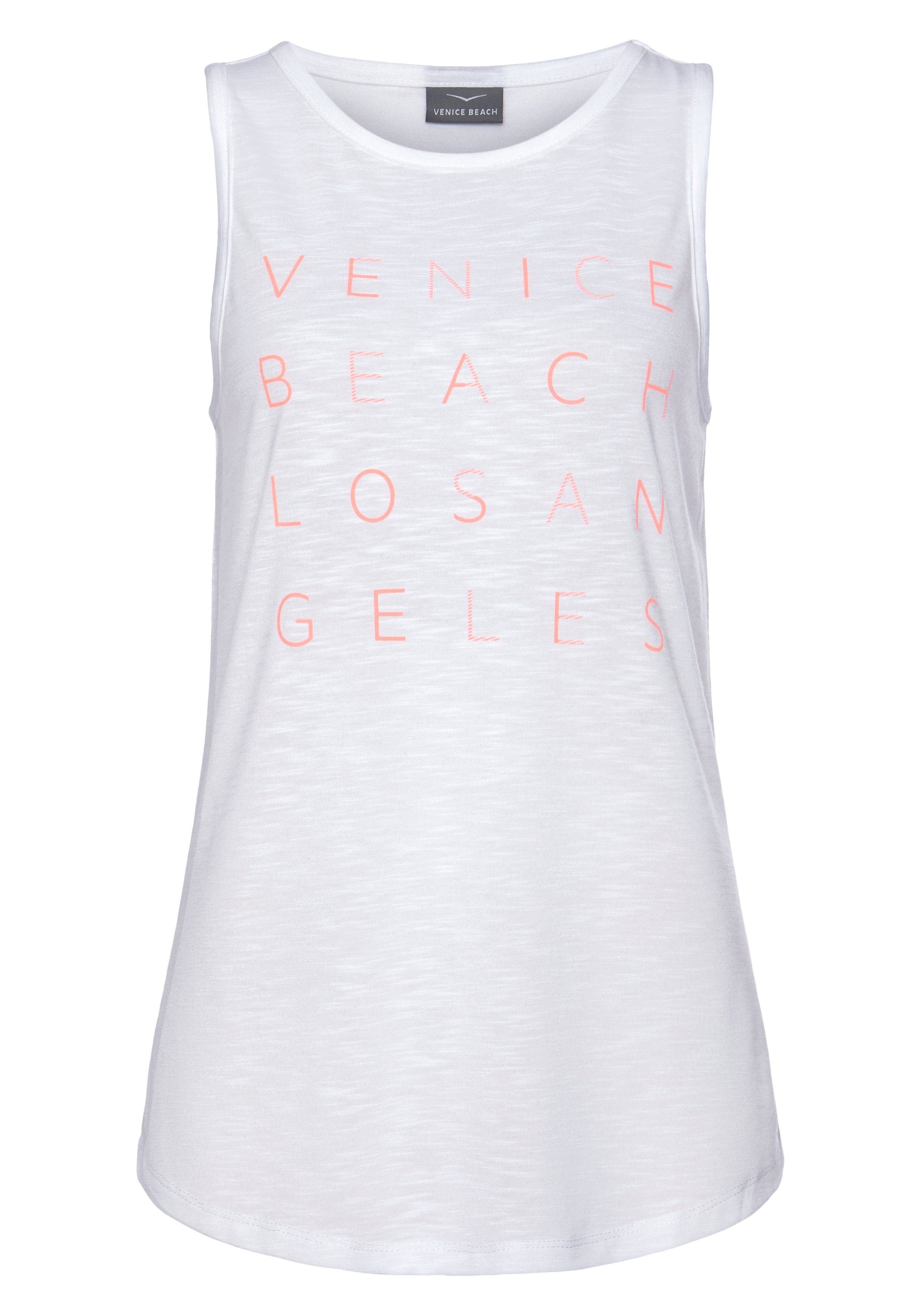 Venice Beach Tanktop met logoprint, tanktop