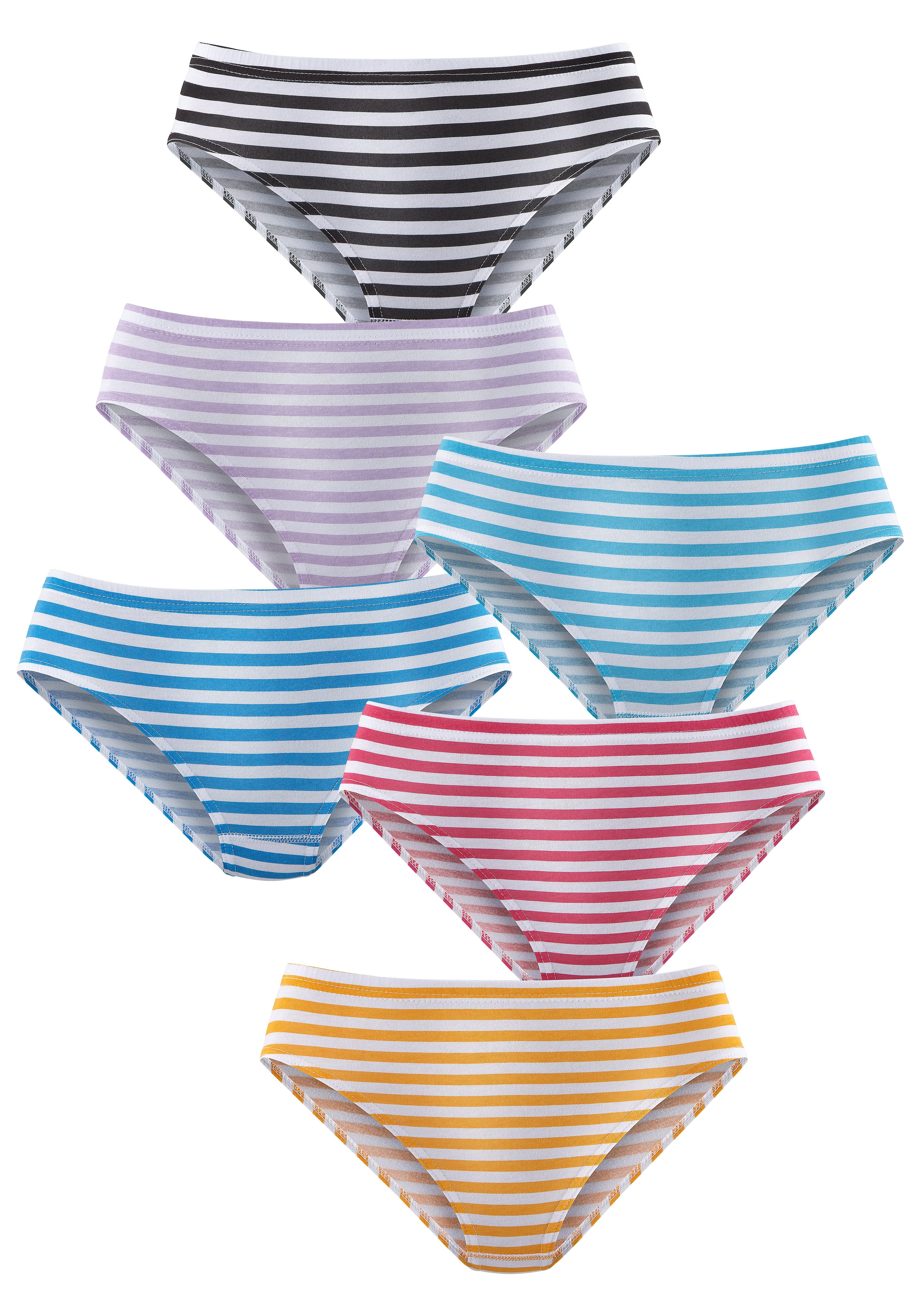 Petite fleur Jazz-hipsters van puur katoen (Set van 6)