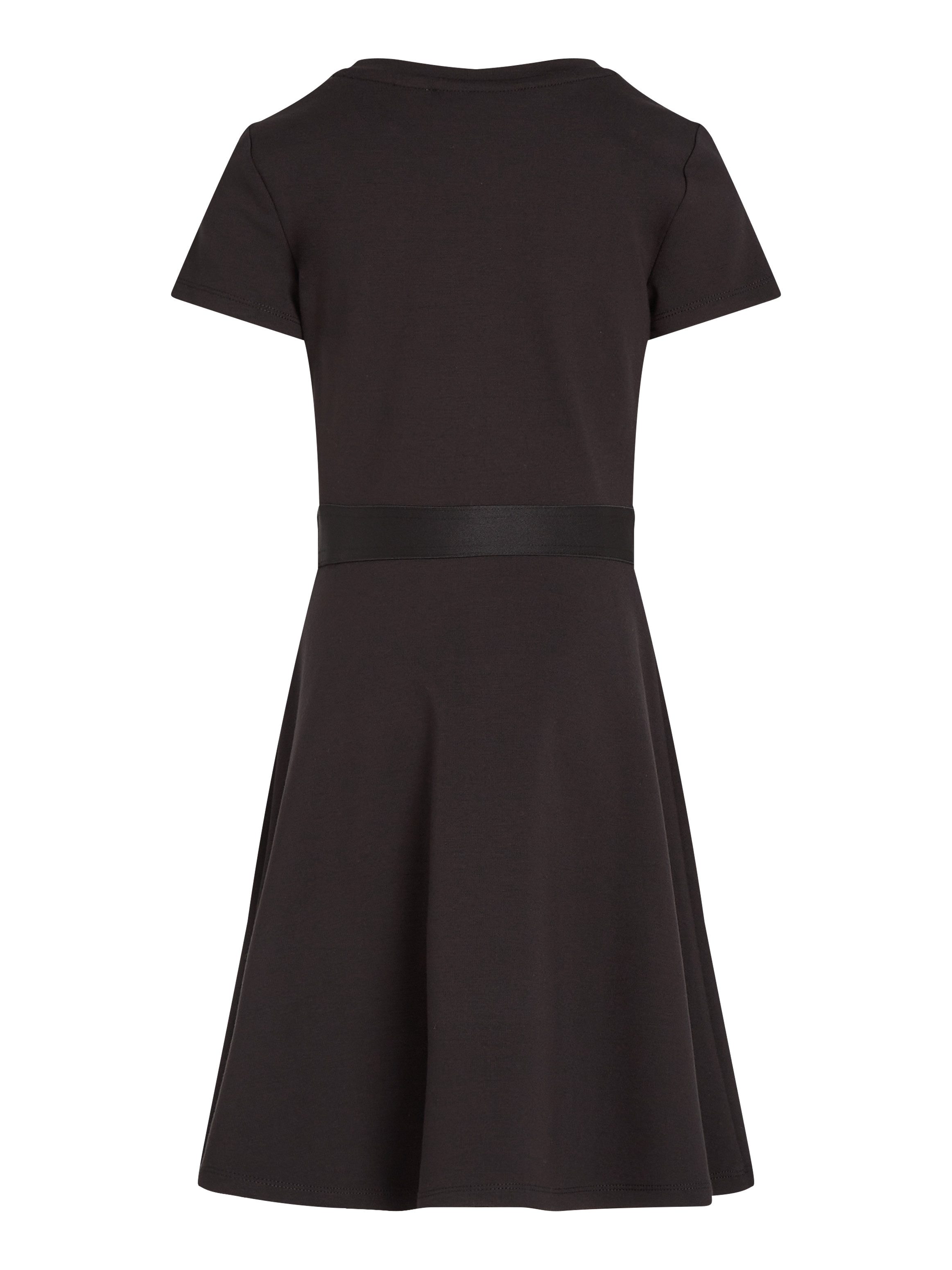 Calvin Klein Jurk in a-lijn LOGO TAPE SS PUNTO DRESS voor kinderen tot 16 jaar met logo-opdruk