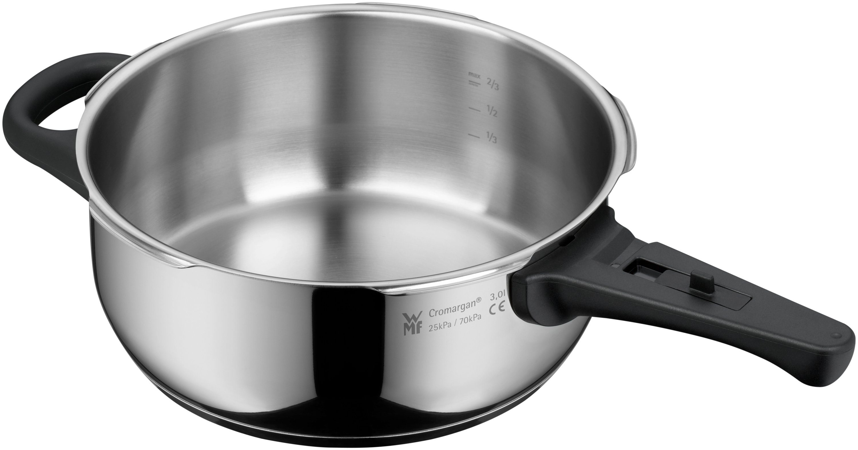 WMF Snelkookpan Perfect One Pot inductie 3l afneembare dekselgreep, groot kooksignaal, 2 kookstanden (1-delig)