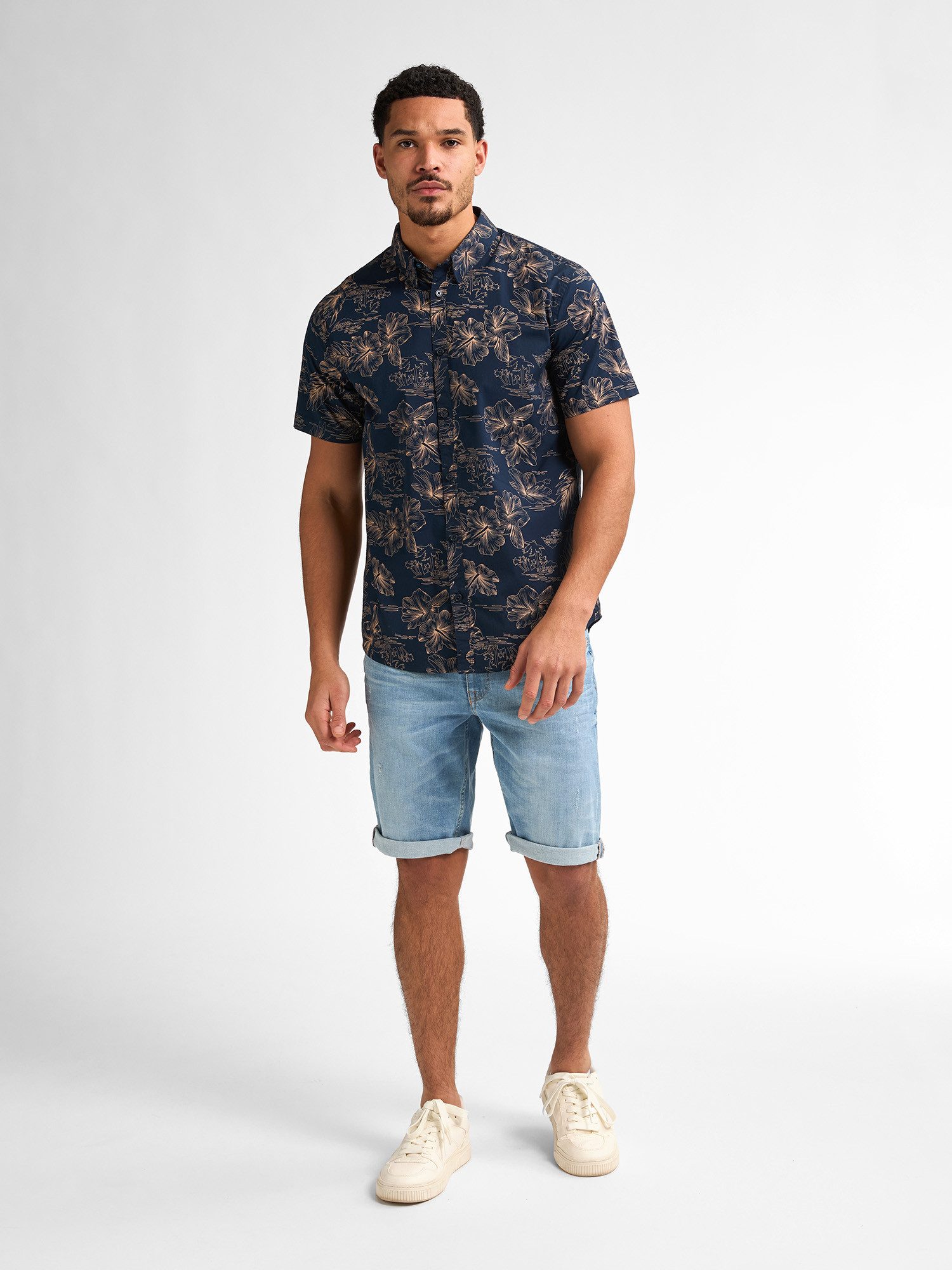 Petrol Industries Shirt met korte mouwen met print all-over