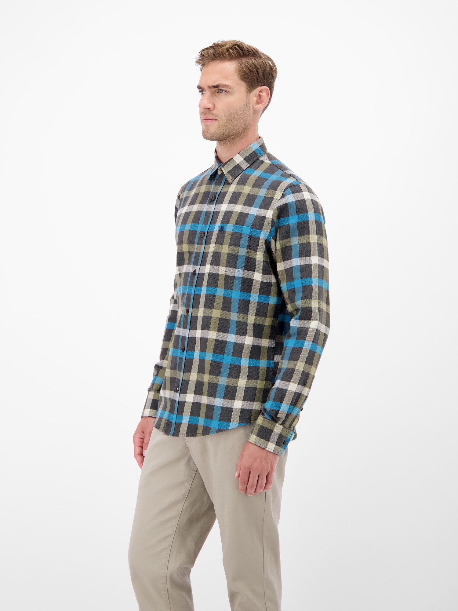 Lerros Flanellen overhemd LERROS Stijlvol Flanellen overhemd, klassiek geruit