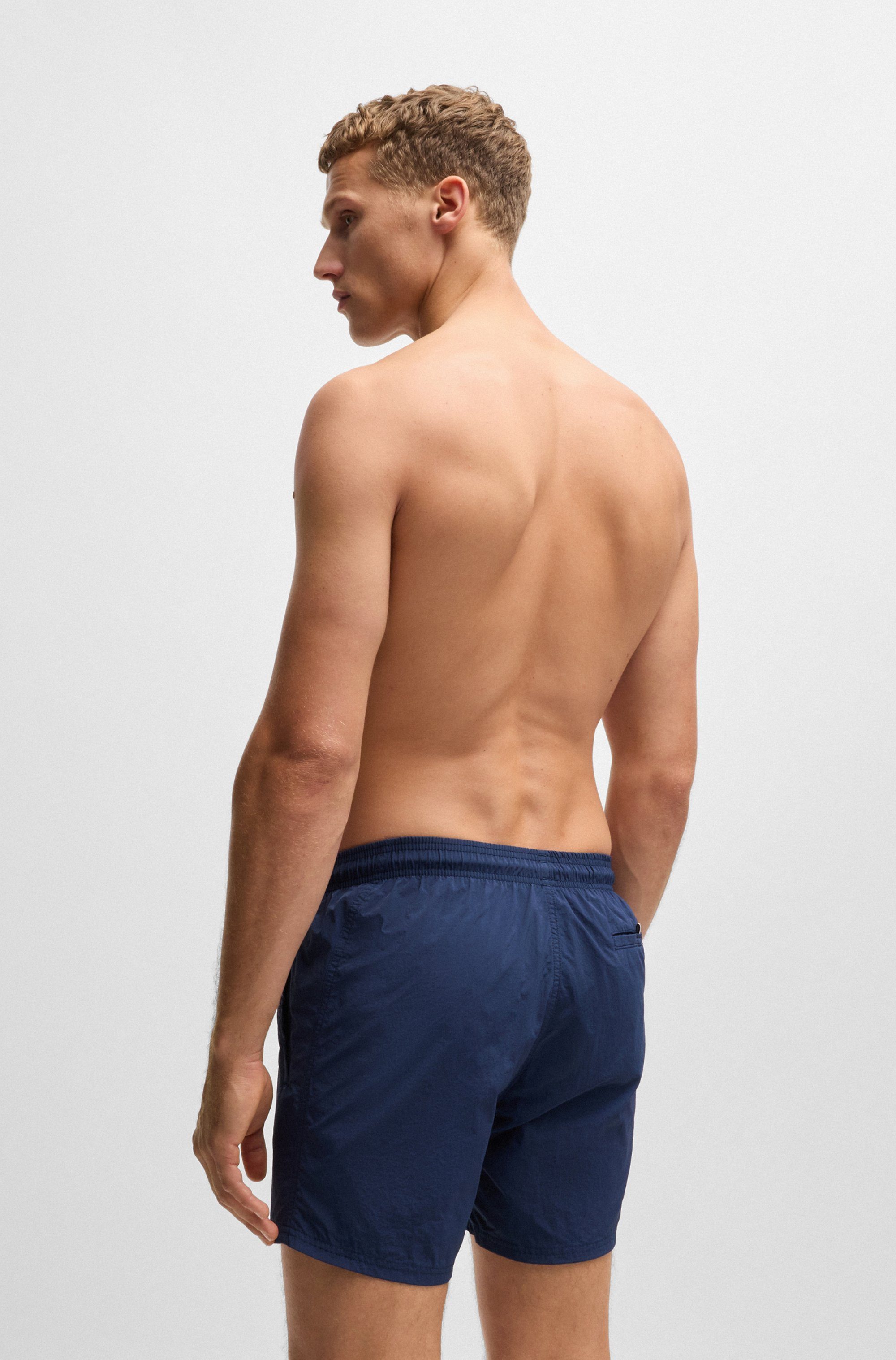 BOSS Zwemshort Octopus Met BOSS logotekst, elastische tailleband met koord