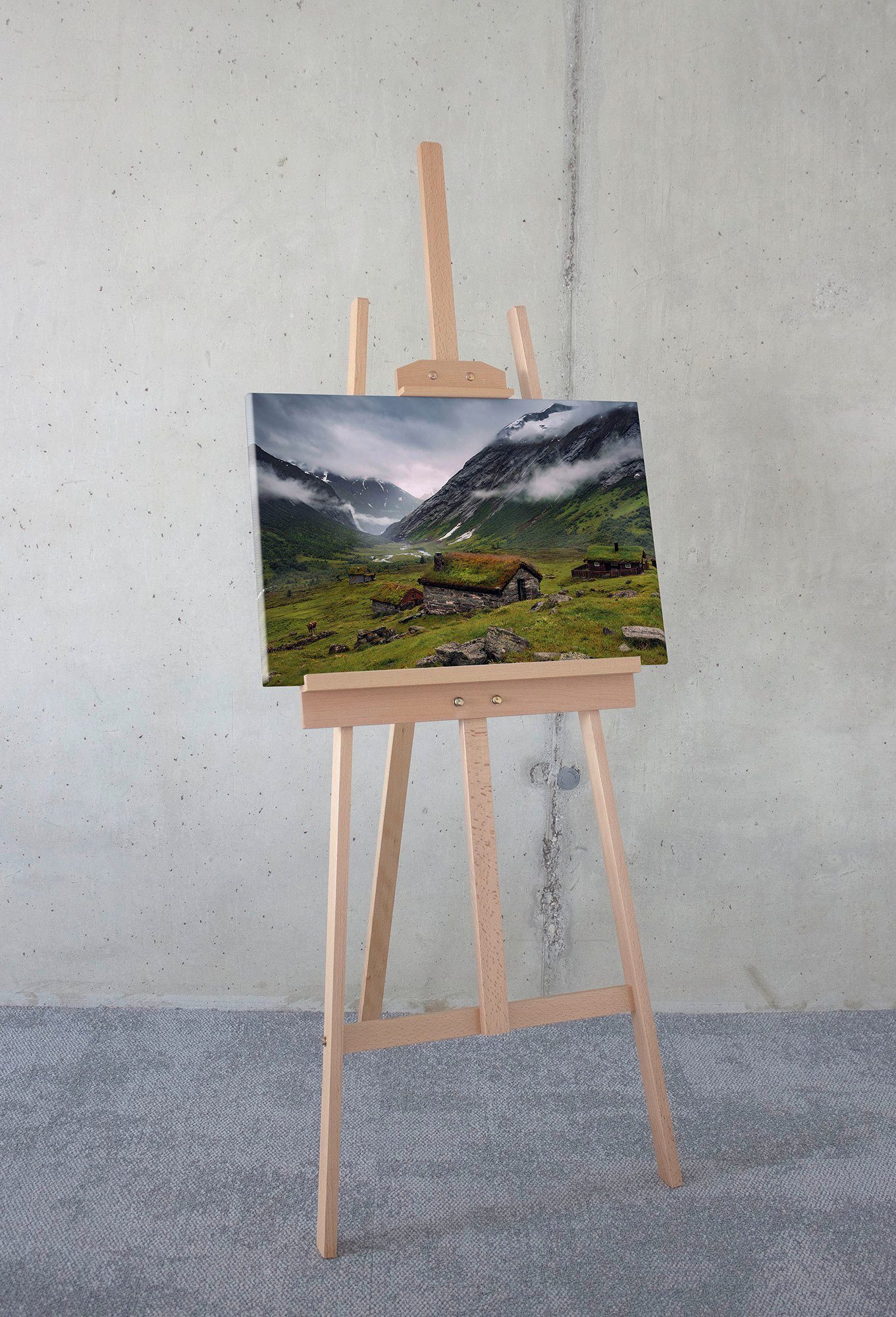 Komar Artprint op linnen Moody Mountains - Afmeting 60 x 40 cm (1 stuk)