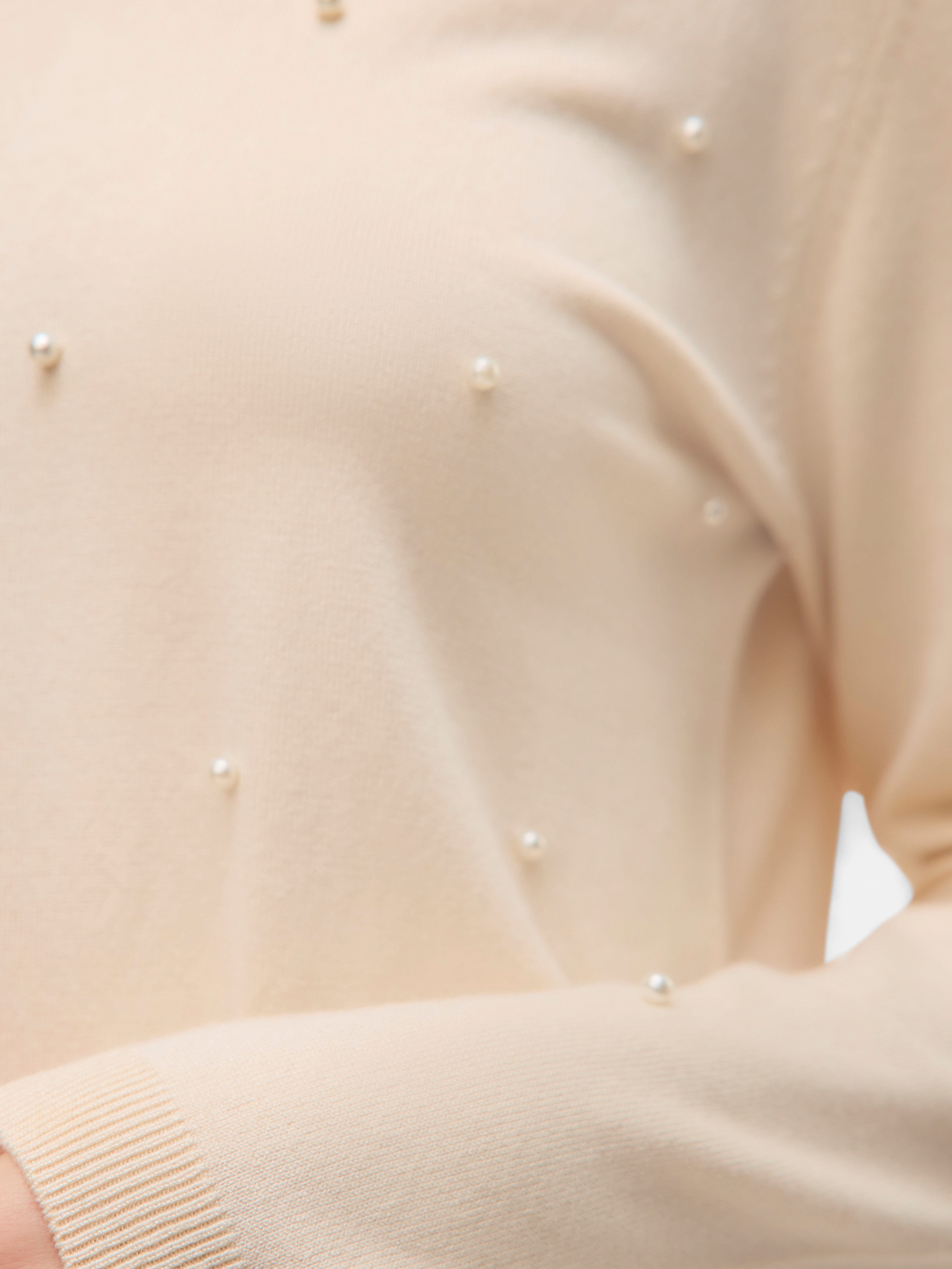 Vero Moda Trui met ronde hals VMGLORY PEARL LS O-NECK PULLOVER BOO