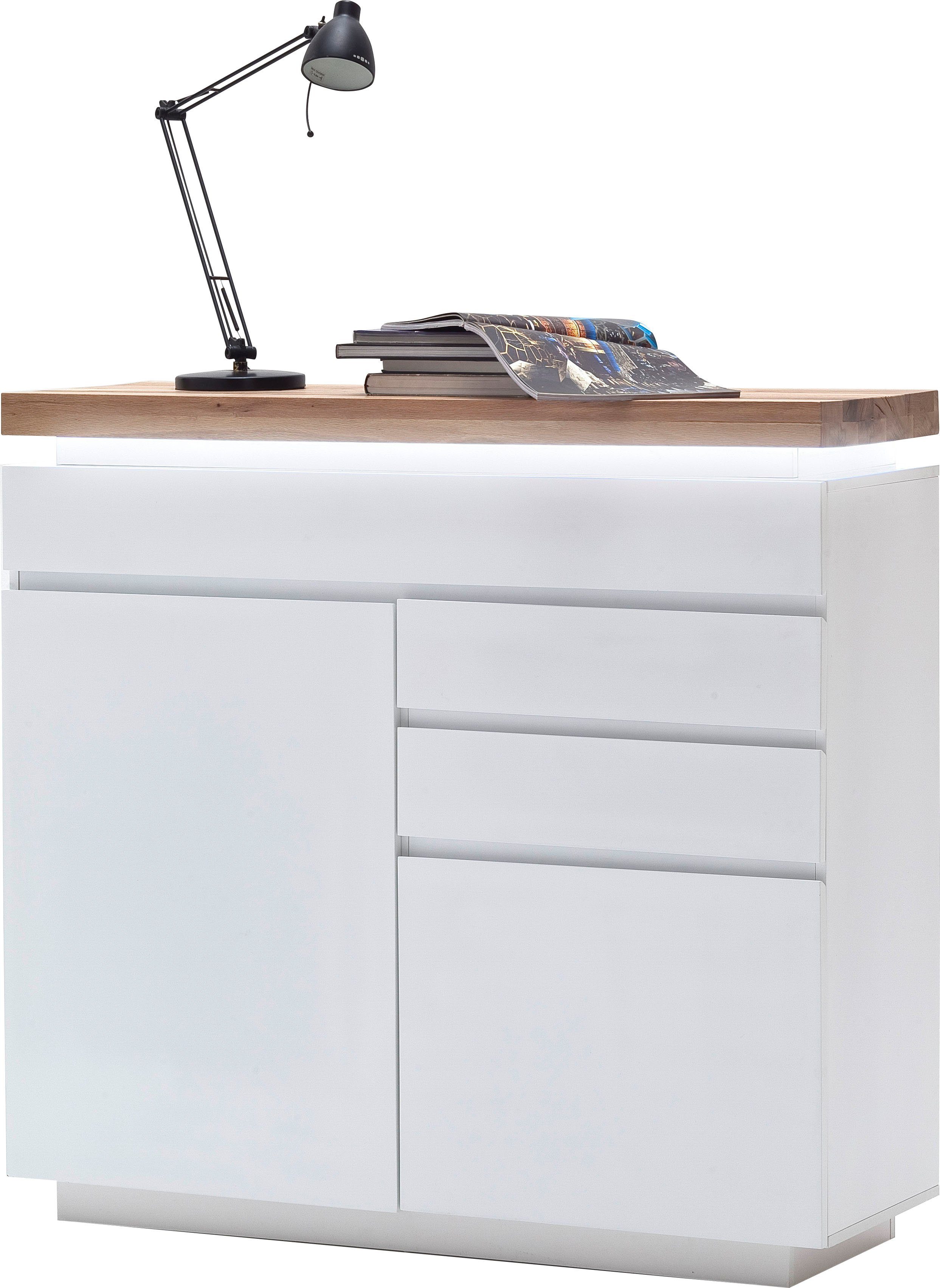 MCA furniture Dressoir Romina met ledverlichting wit dimbaar, incl. afstandsbediening