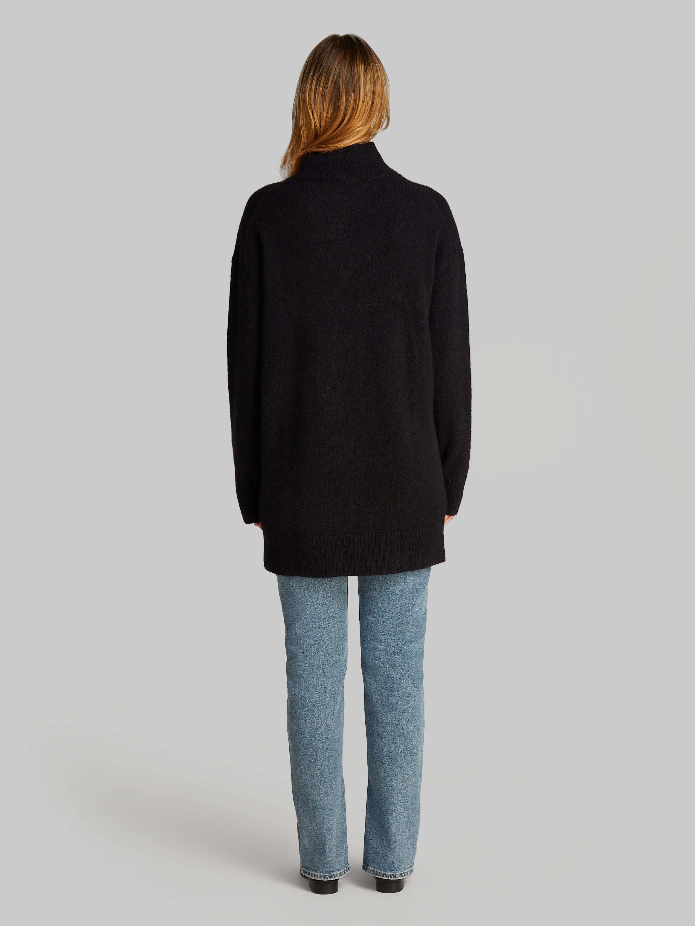 Calvin Klein Jerseyjurk FLUFFY YARN LOOSE SWEATER DRESS