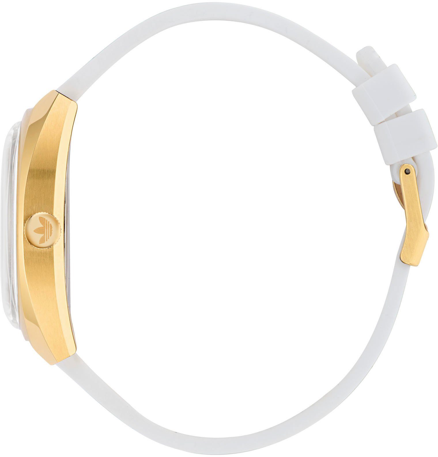 adidas Originals Kwartshorloge EDITION ONE Polshorloge, dames, herenhorloge, unisex, analoog, leren band