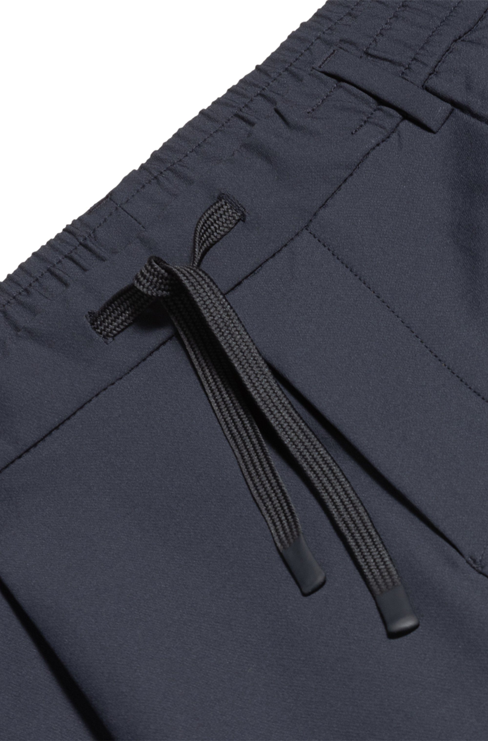 BOSS GREEN Geweven broek met trekkoord en merklabel