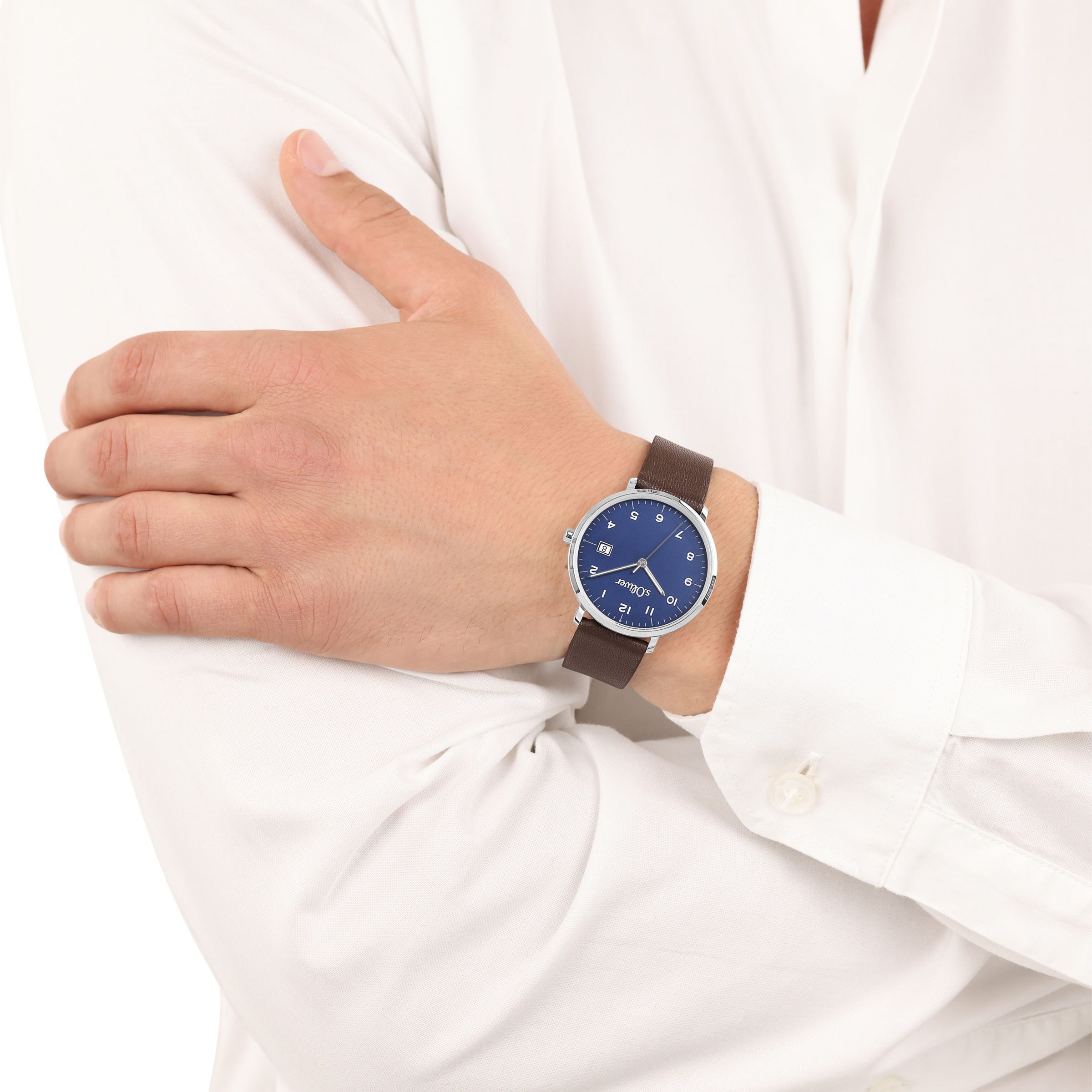 s.Oliver Kwartshorloge Horloge, dameshorloge, herenhorloge, leren band, datum