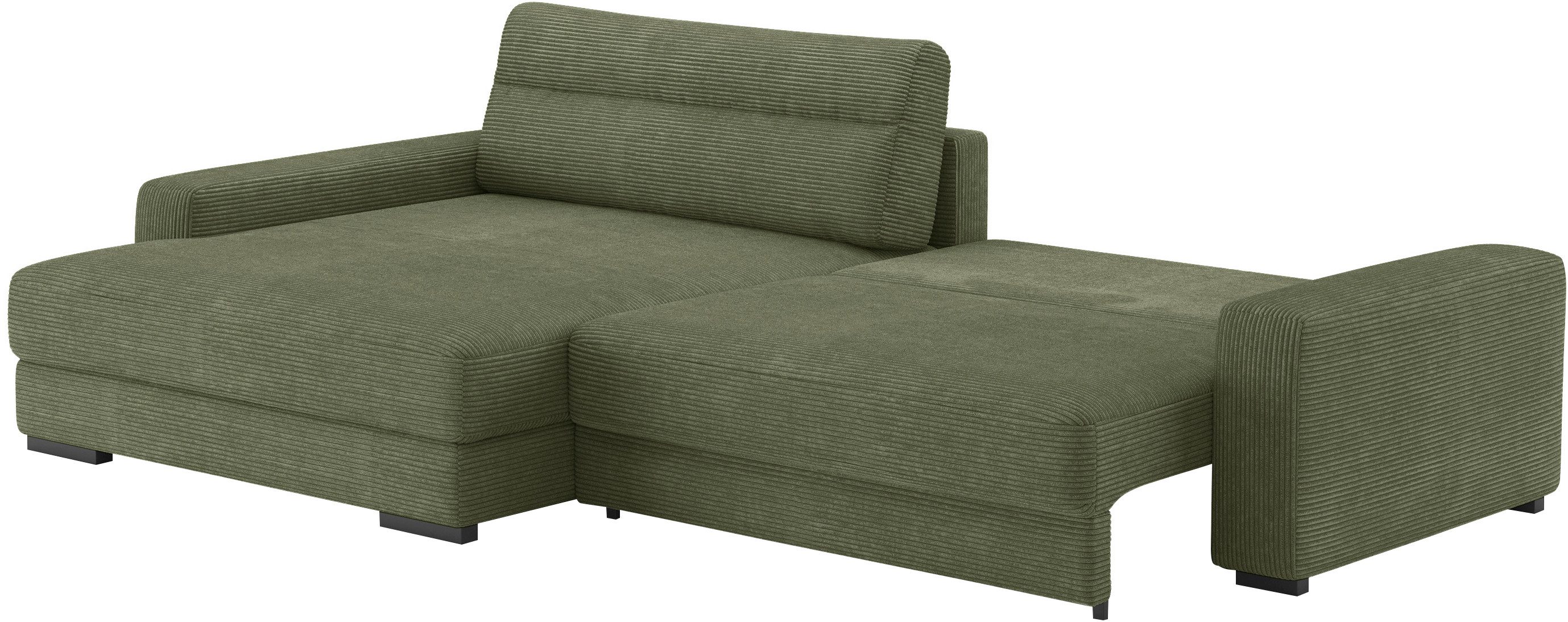 Mr. Couch Hoekbank Marcello L-vorm inclusief easybett en bedlade