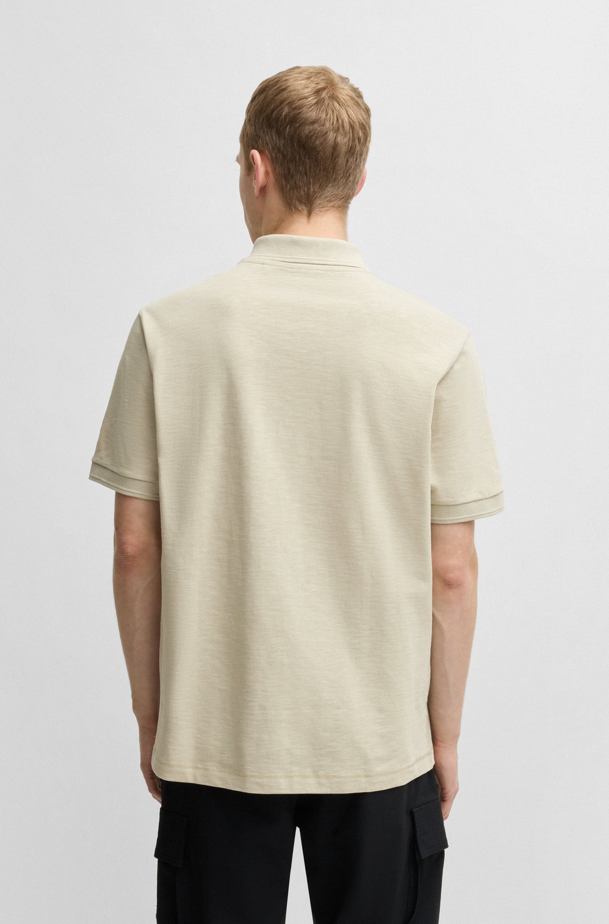 Boss Orange Poloshirt Pe met een polokraag