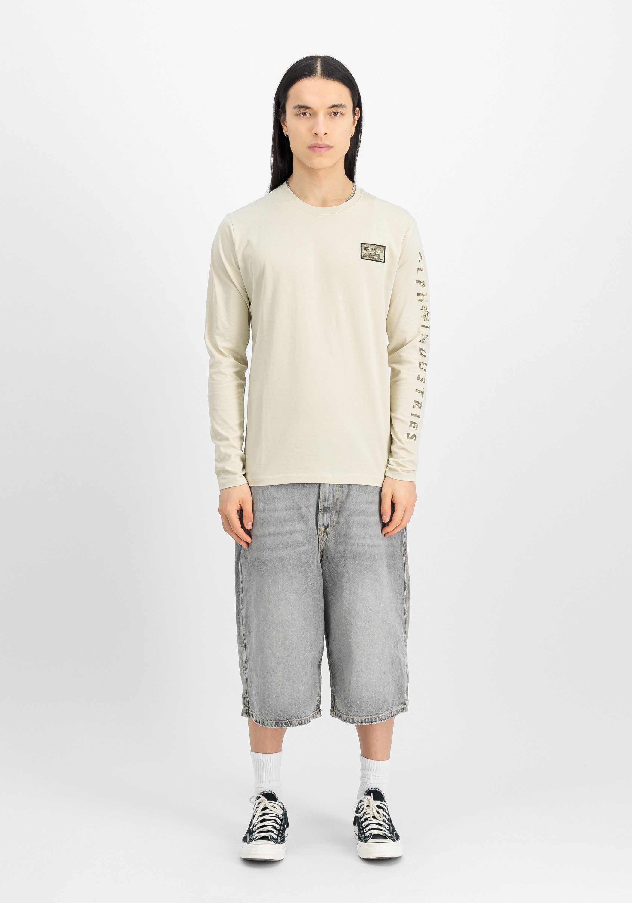 Alpha Industries Longsleeve Alpha Industries Men - Longsleeves Camo Sleeve Longsleeve