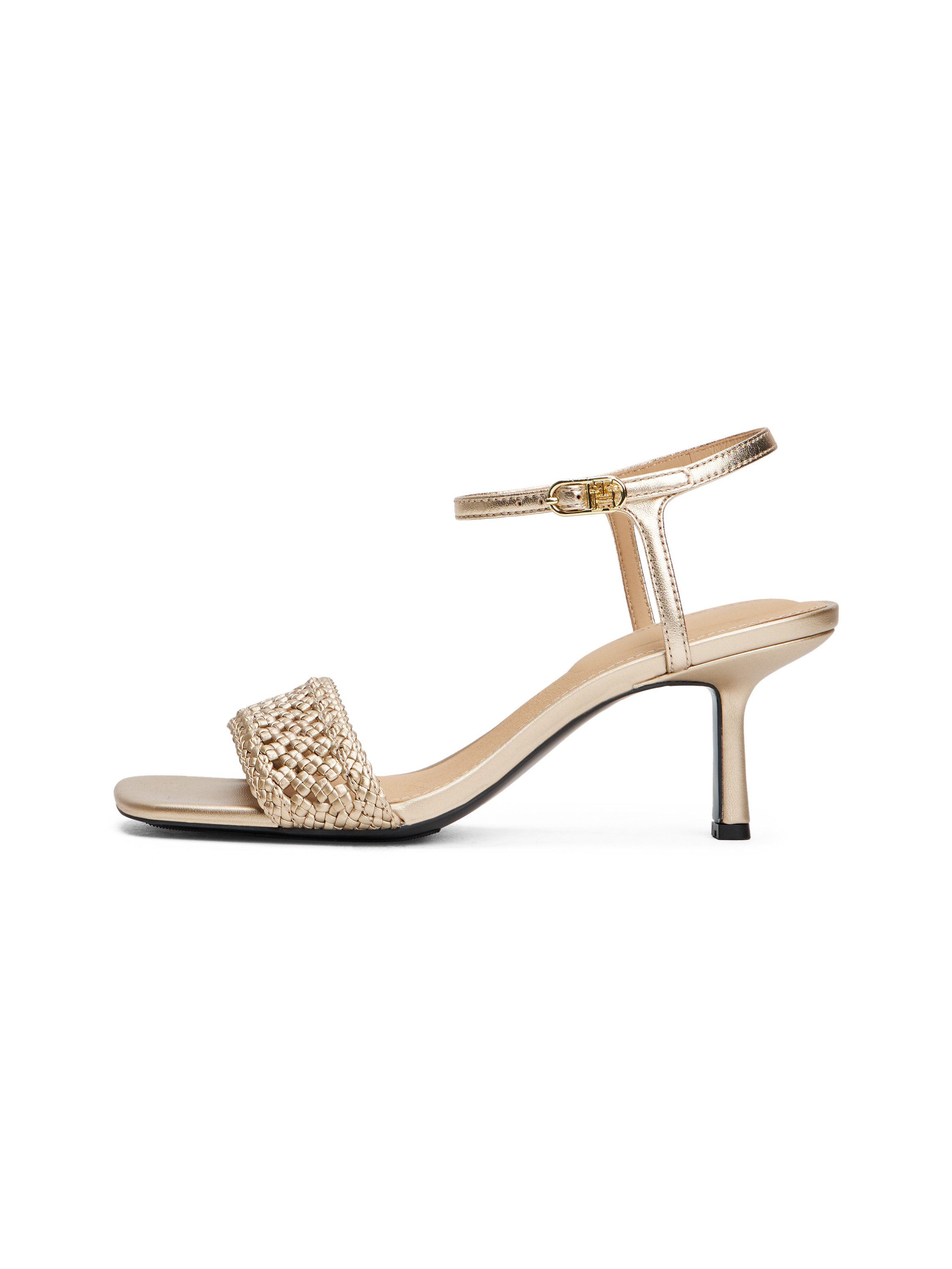 Tommy Hilfiger Sandaaltjes METALLIC LTHR KITTEN SANDAL