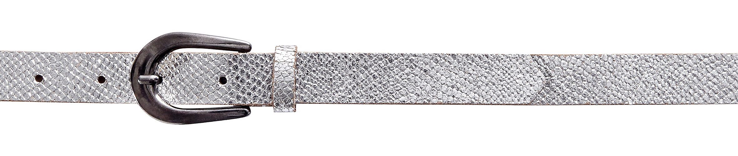 Lascana Heupriem Leren riem smalle riem in metallic-slang-look, voor broeken, jeans & jurken