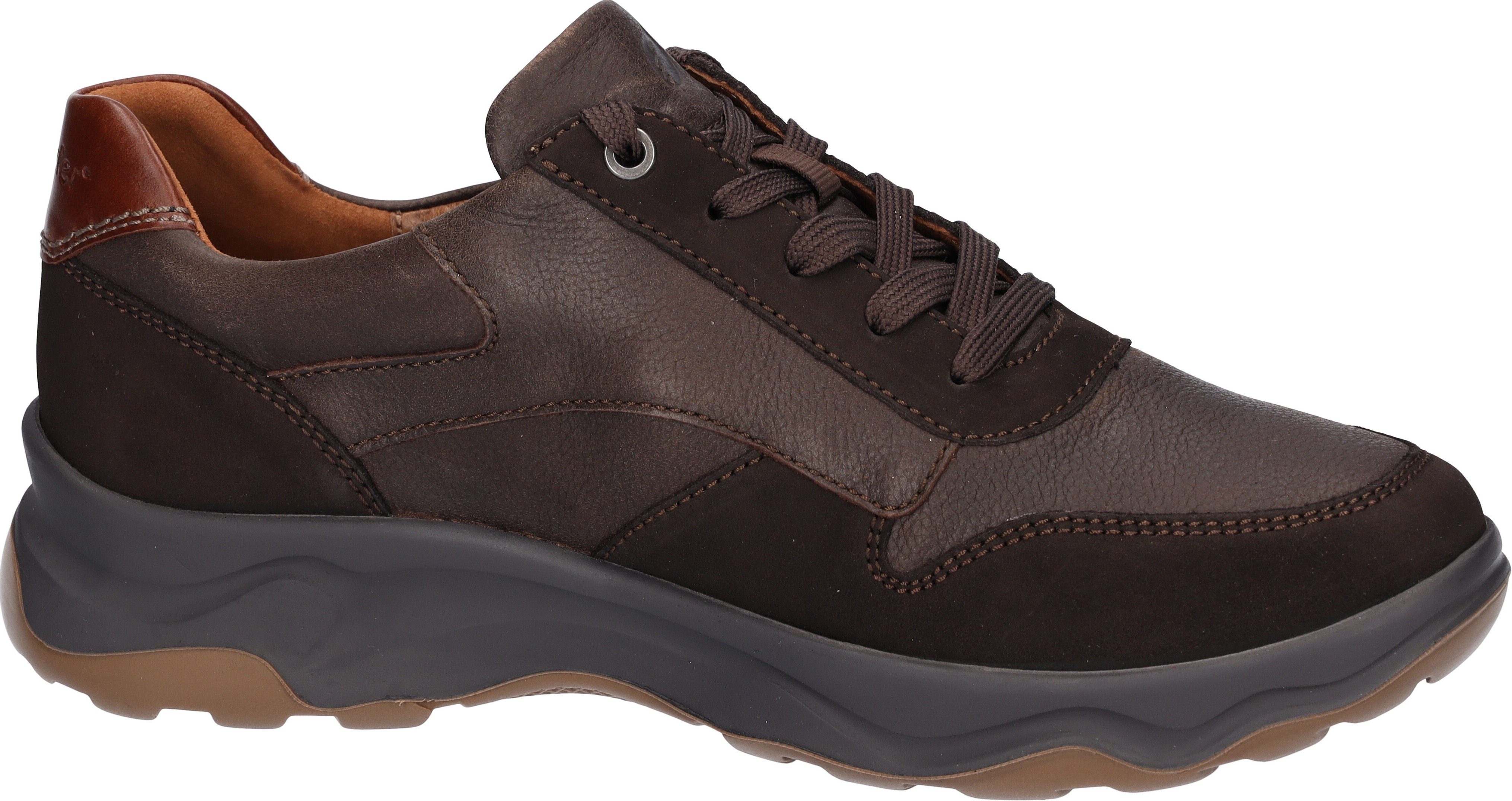 Waldläufer Sneakers H-max , comfortabele schoen, lage schoen, veterschoen in comfortbreedte h = zeer breed