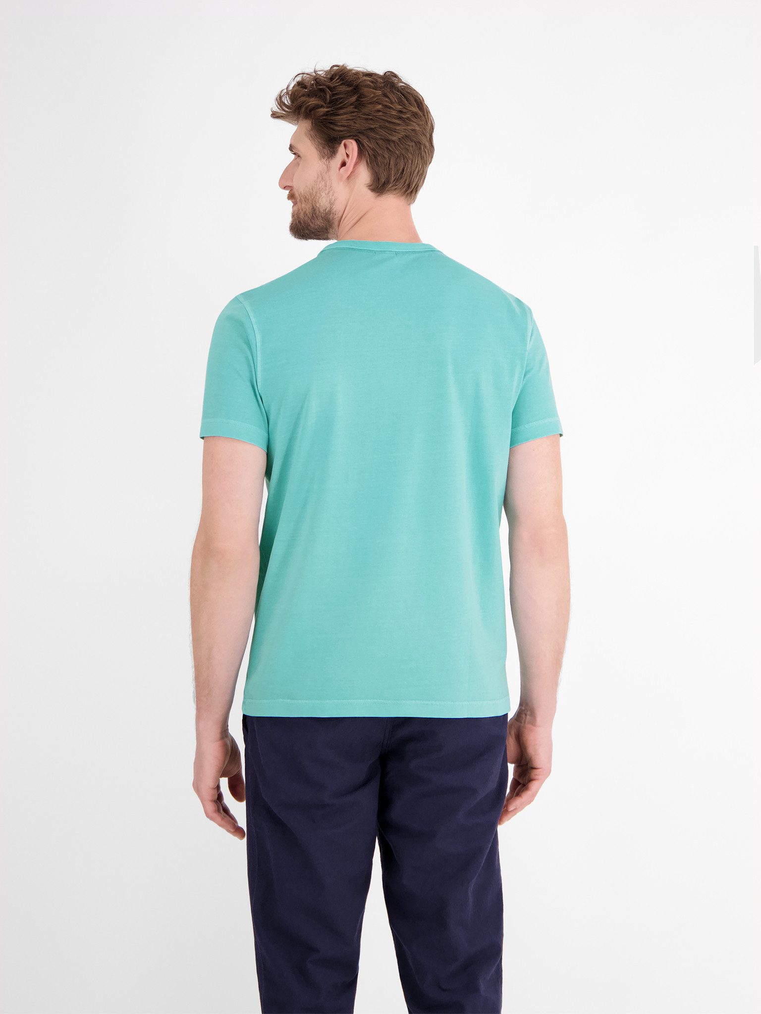 Lerros T-shirt met geborduurd logo