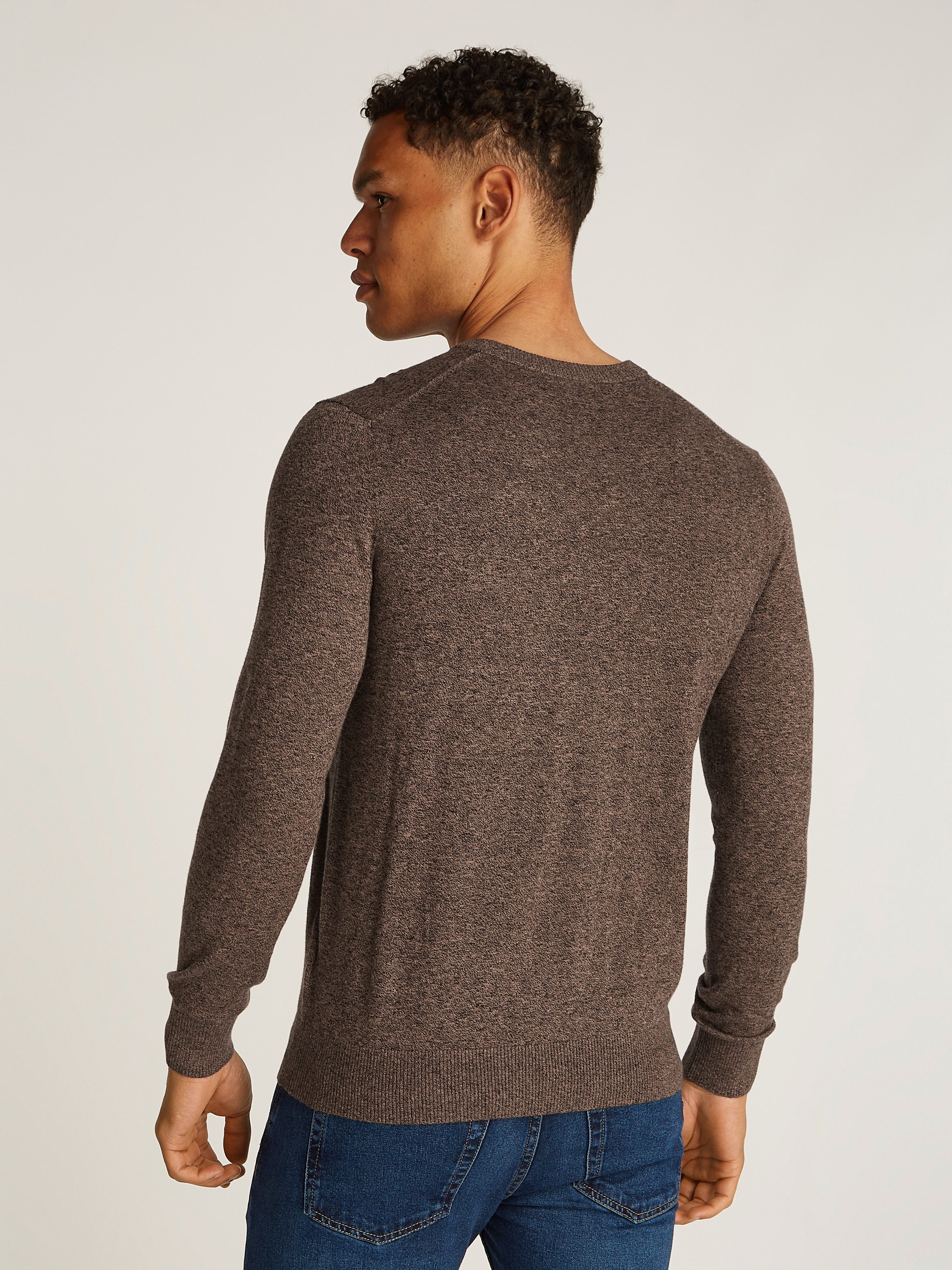 Calvin Klein Trui met ronde hals MOULINE CN SWEATER