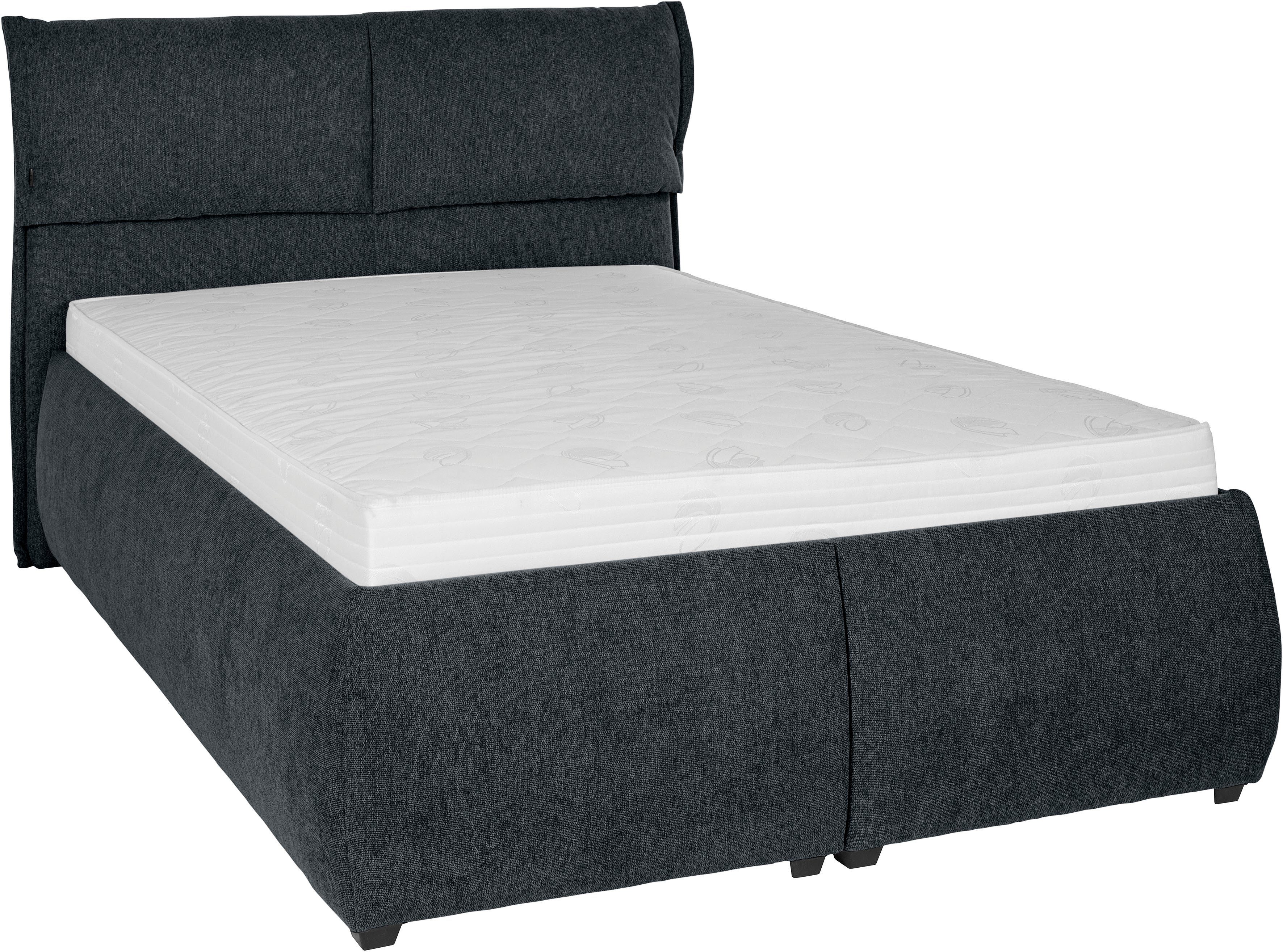 andas Gestoffeerd bed Jenson als bedframe of met 3 matrassoorten en hardheden