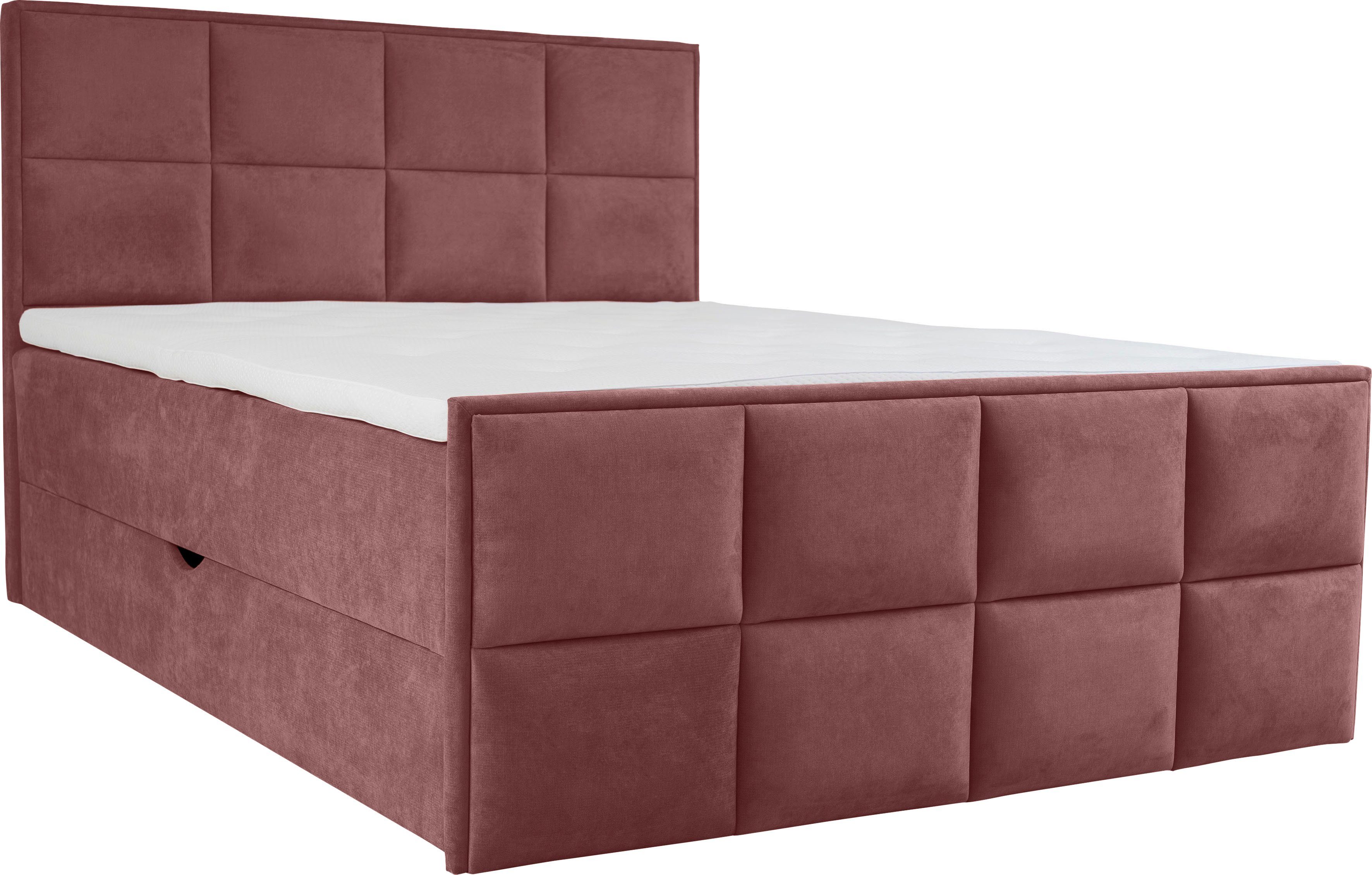 Leonique Boxspring Timeo boxsprings roze