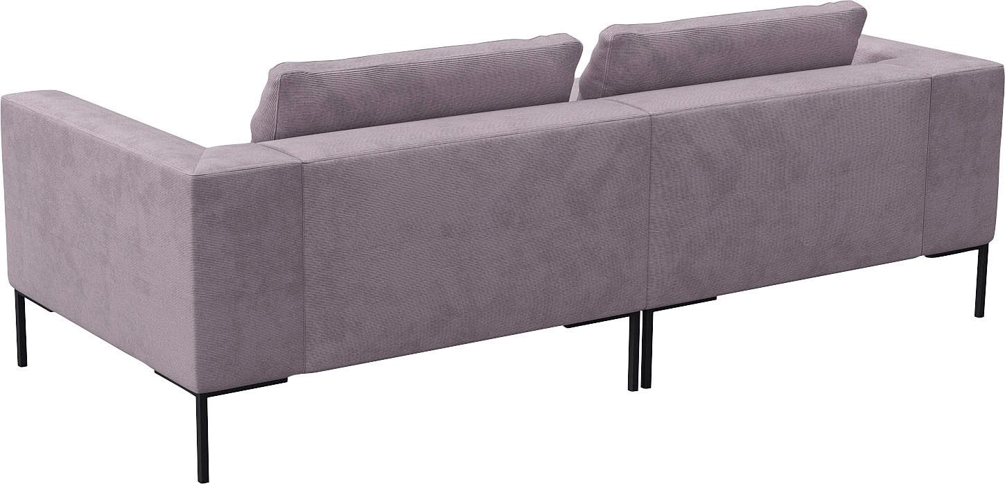 FLEXLUX Hoekbank Loano, super comfortabel zitcomfort door koudschuim in de zitting, L-vorm