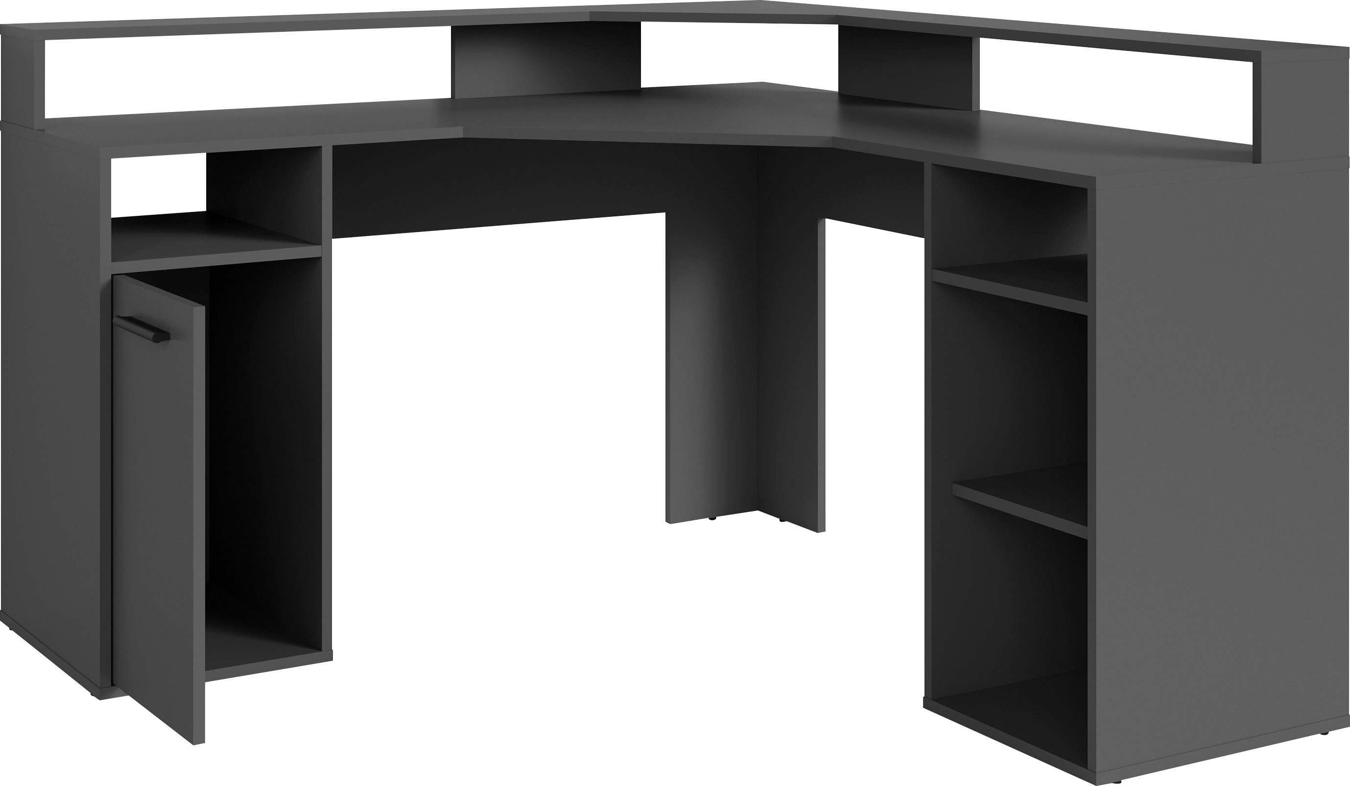 byLIVING Gamingtafel Fox Breedte 139 cm, modern hoekbureau