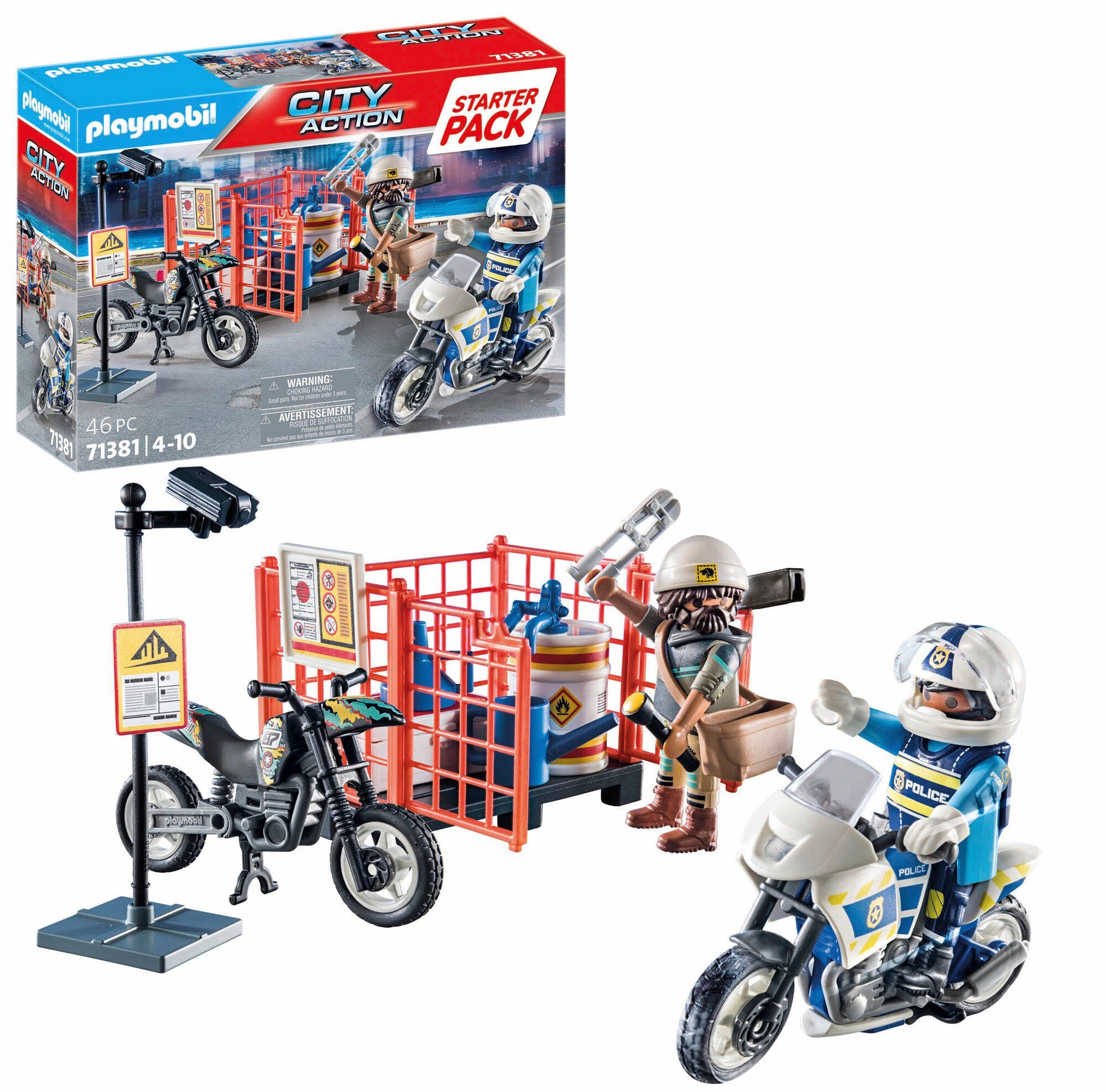 Playmobil® Constructie-speelset Starter Pack, politie (71381), My Action Heroes (46-delig)