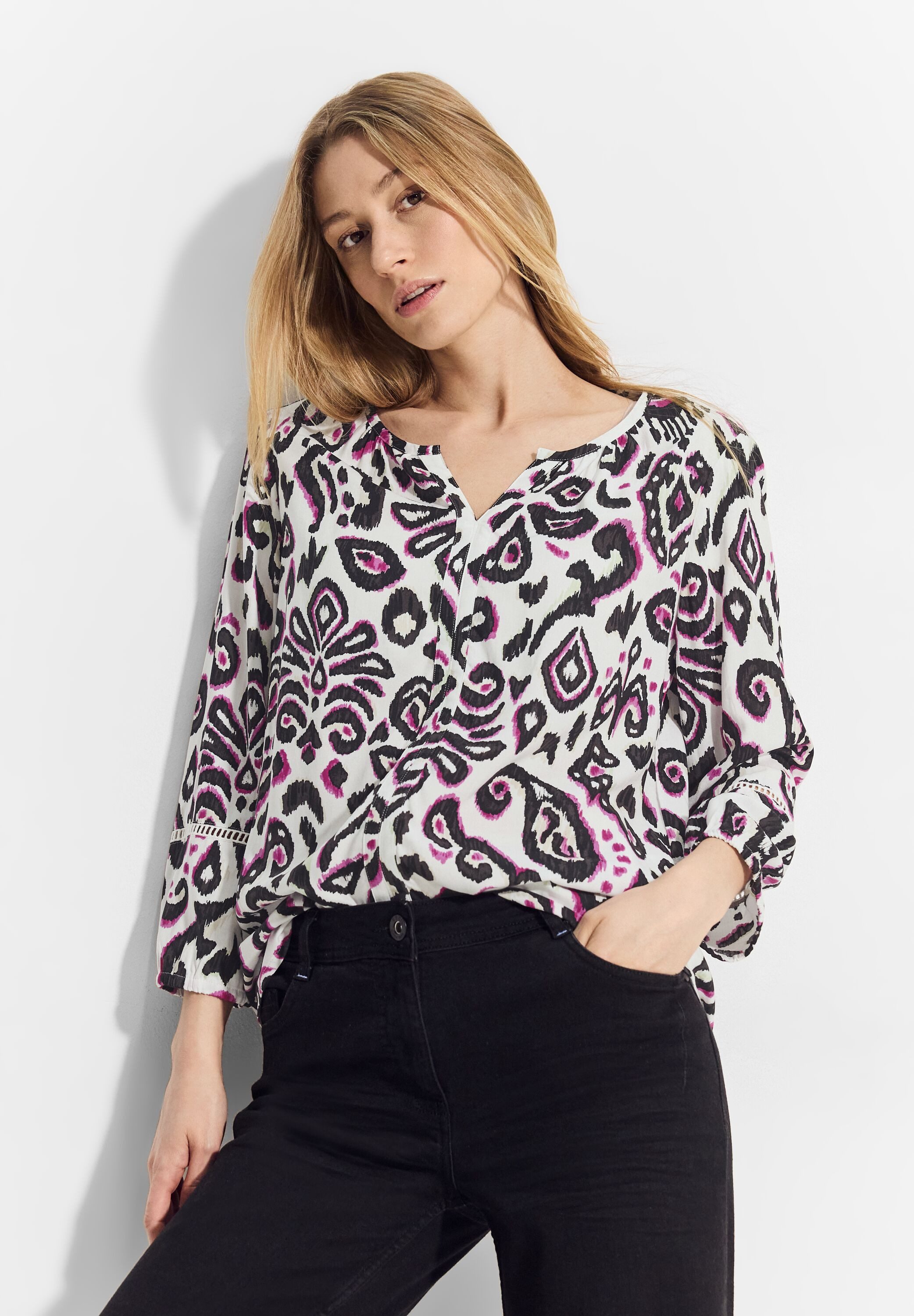 Cecil Klassieke blouse met print all-over