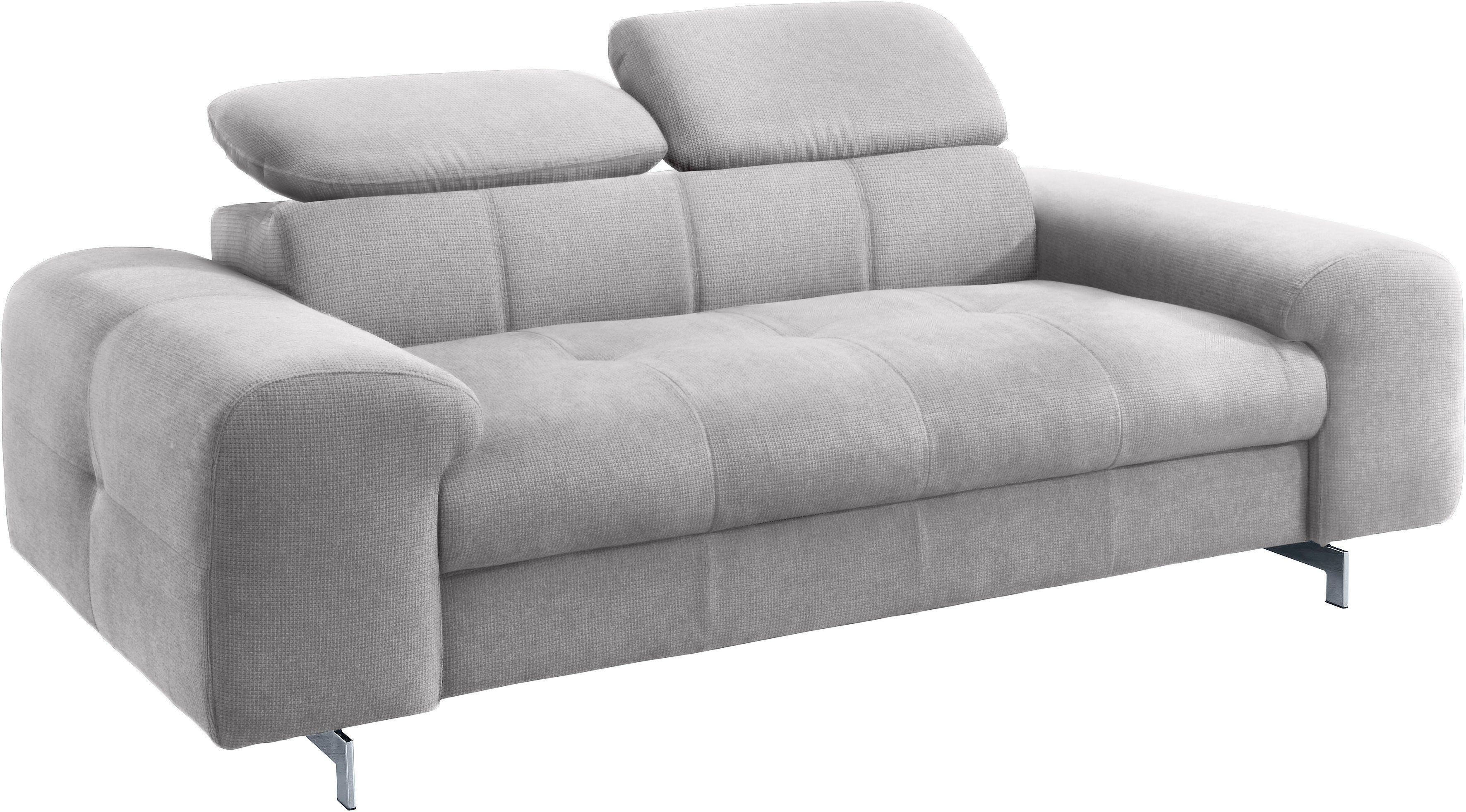 COTTA Zithoek Chef Set bestaande uit: 2-zitsbank met hoofdverstelling & hocker (set)