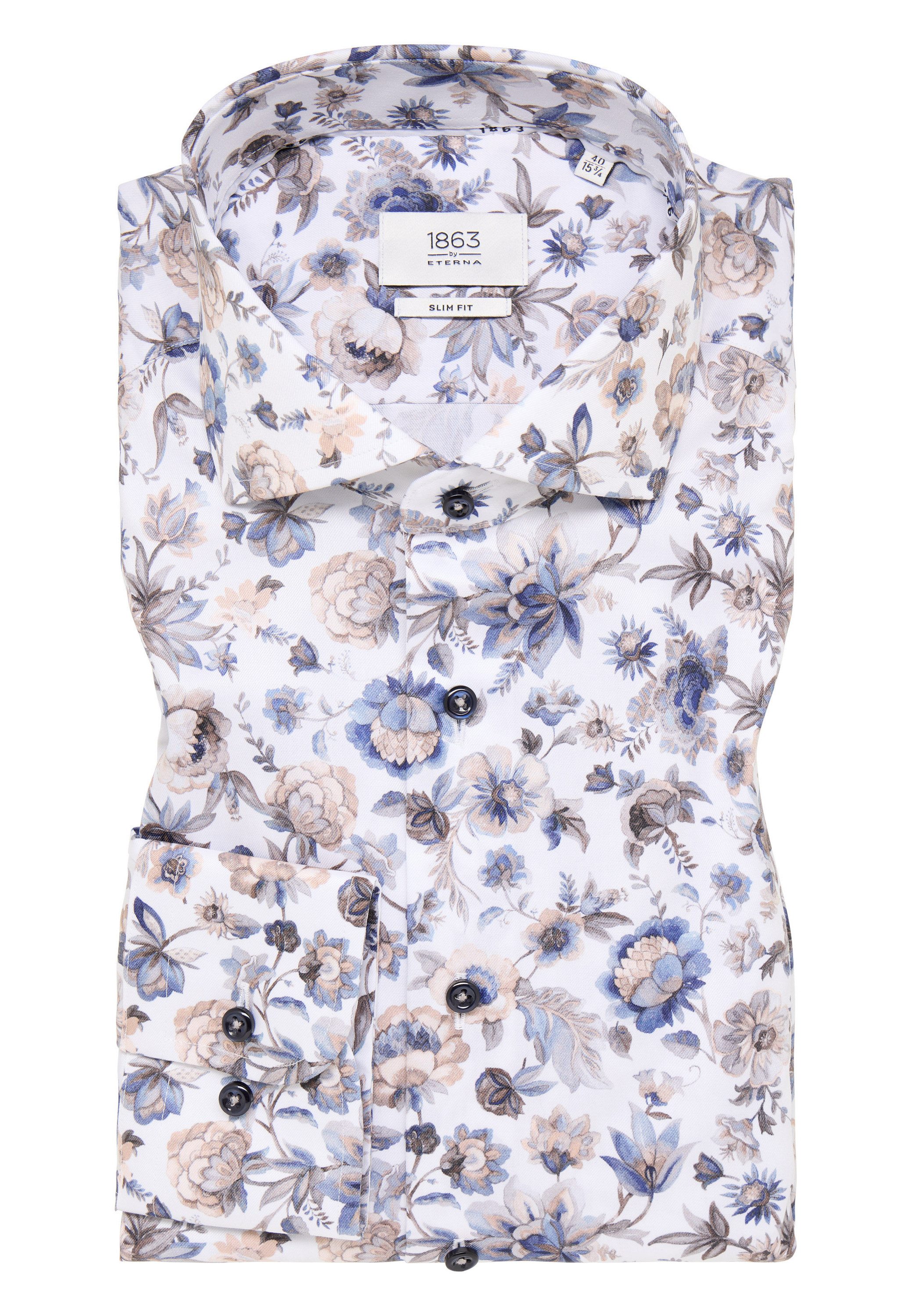 Eterna Overhemd met lange mouwen Slim fit