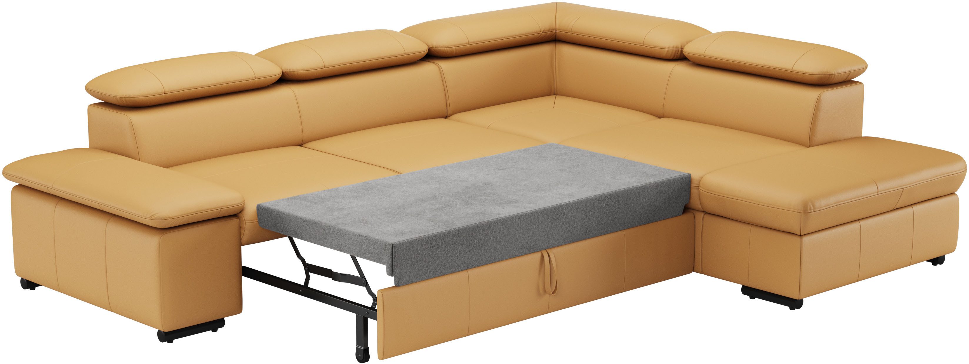 sit&more Hoekbank Alcudia L-vorm met armverstelling, optionele hoofdeindverstelling en bedfunctie