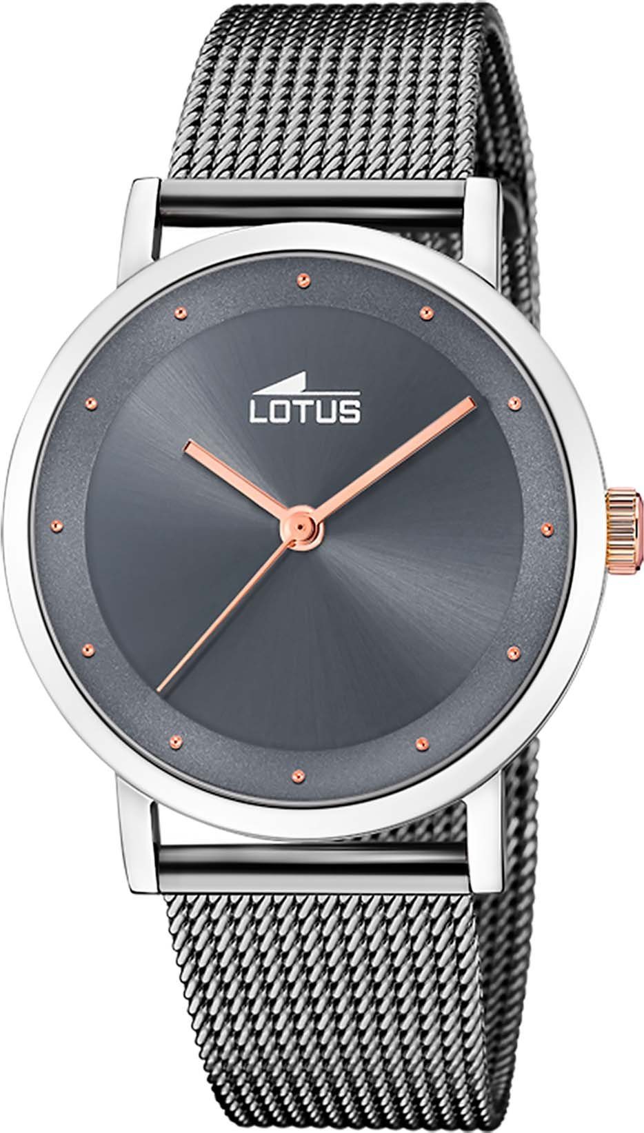 Lotus Kwartshorloge 18878/3 Horloge, dameshorloge, stalen armband