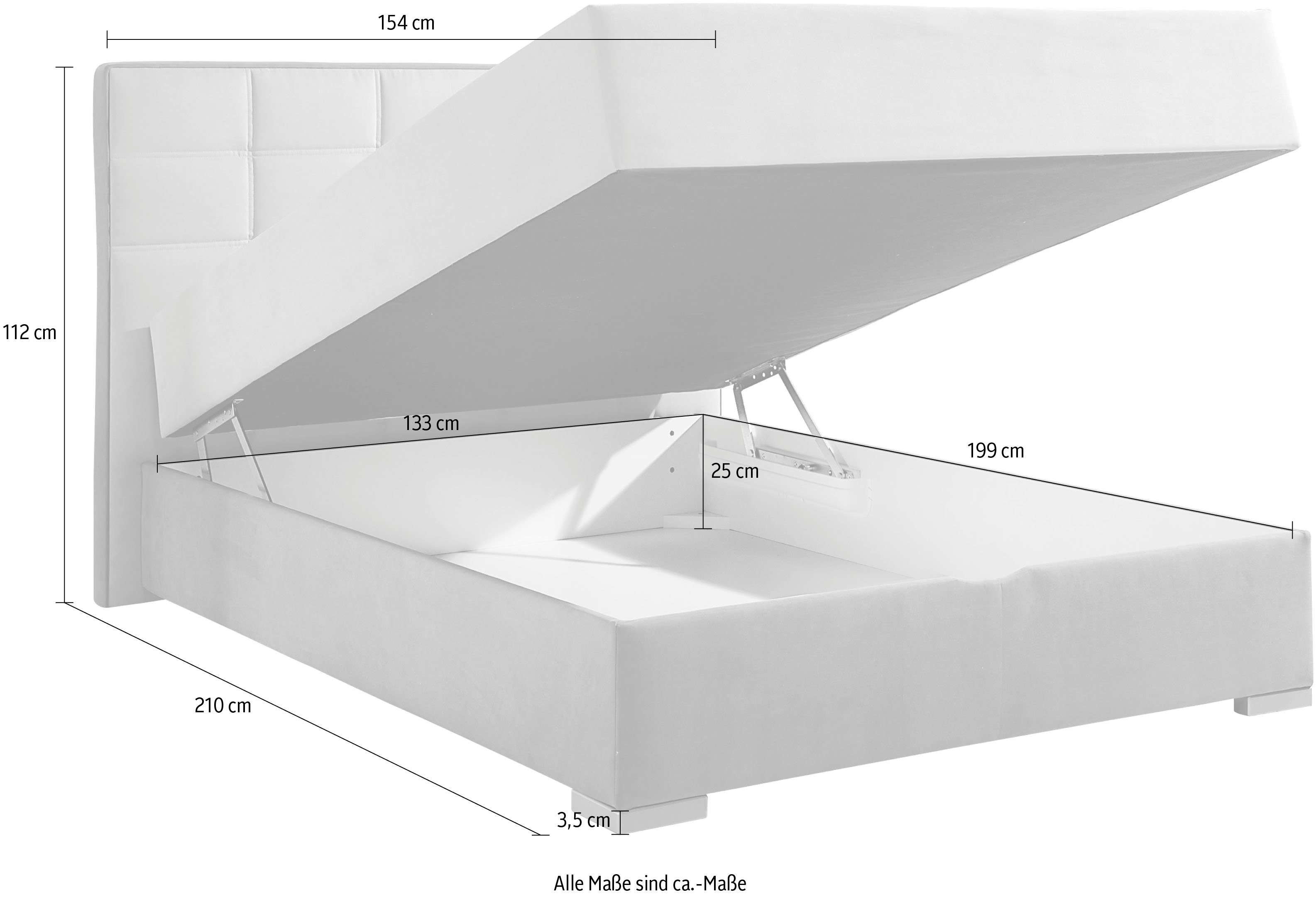 Maintal Boxspring met bedkist en topmatras