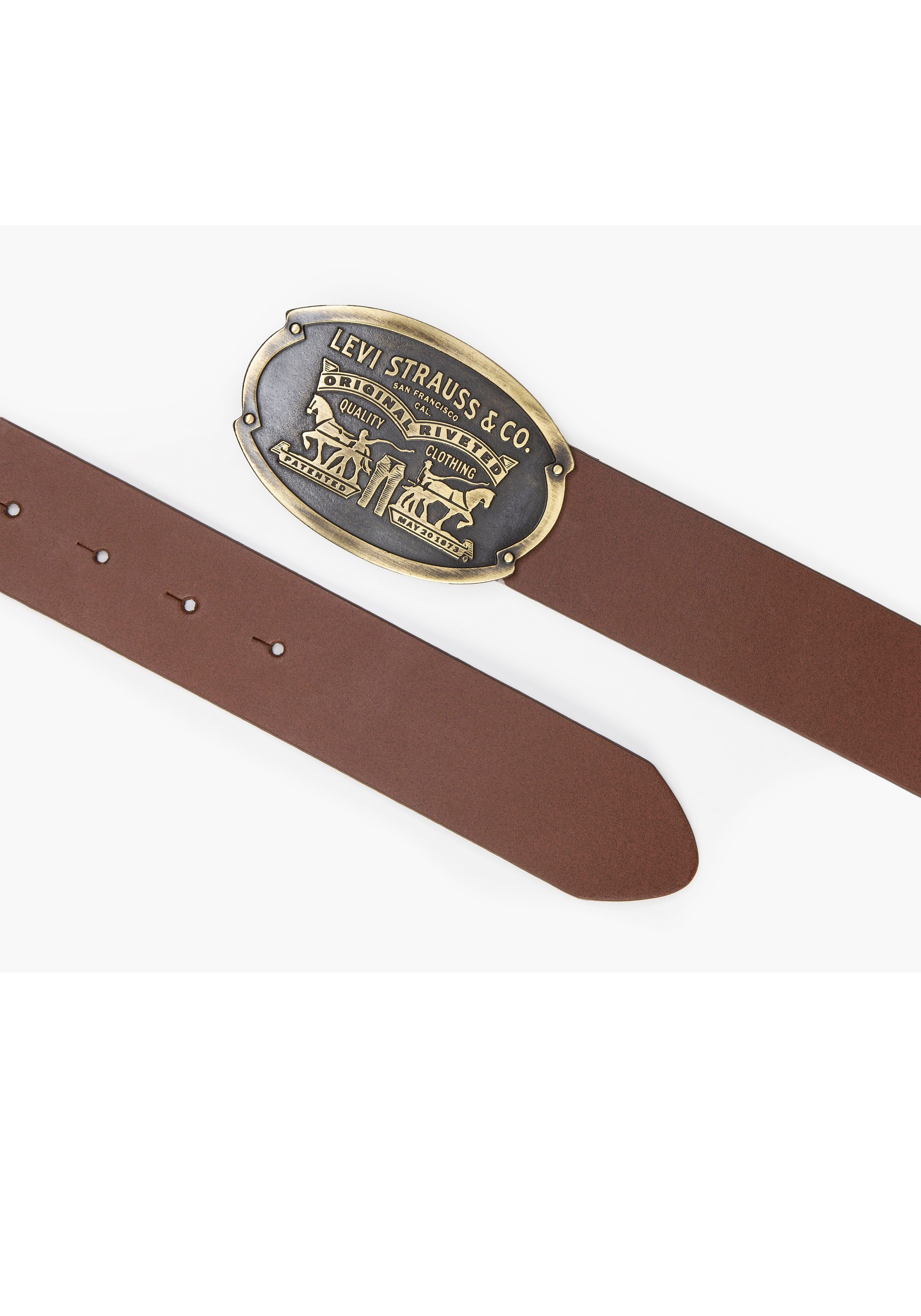 Levi's® Leren riem Billy Plaque Belt