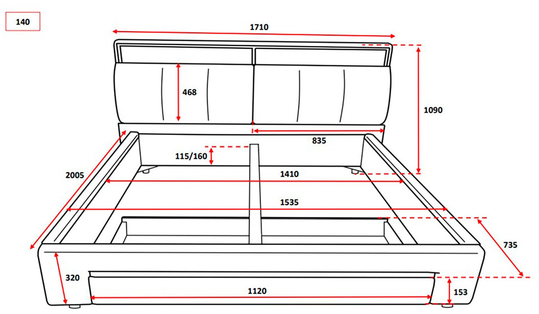 INOSIGN Gestoffeerd bed CiTY/GiRON,, gepolsterd opbergbed, met LED-verlichting Bedkisten met hondenbed of als opbergruimte, opklapbare hoofdeinden
