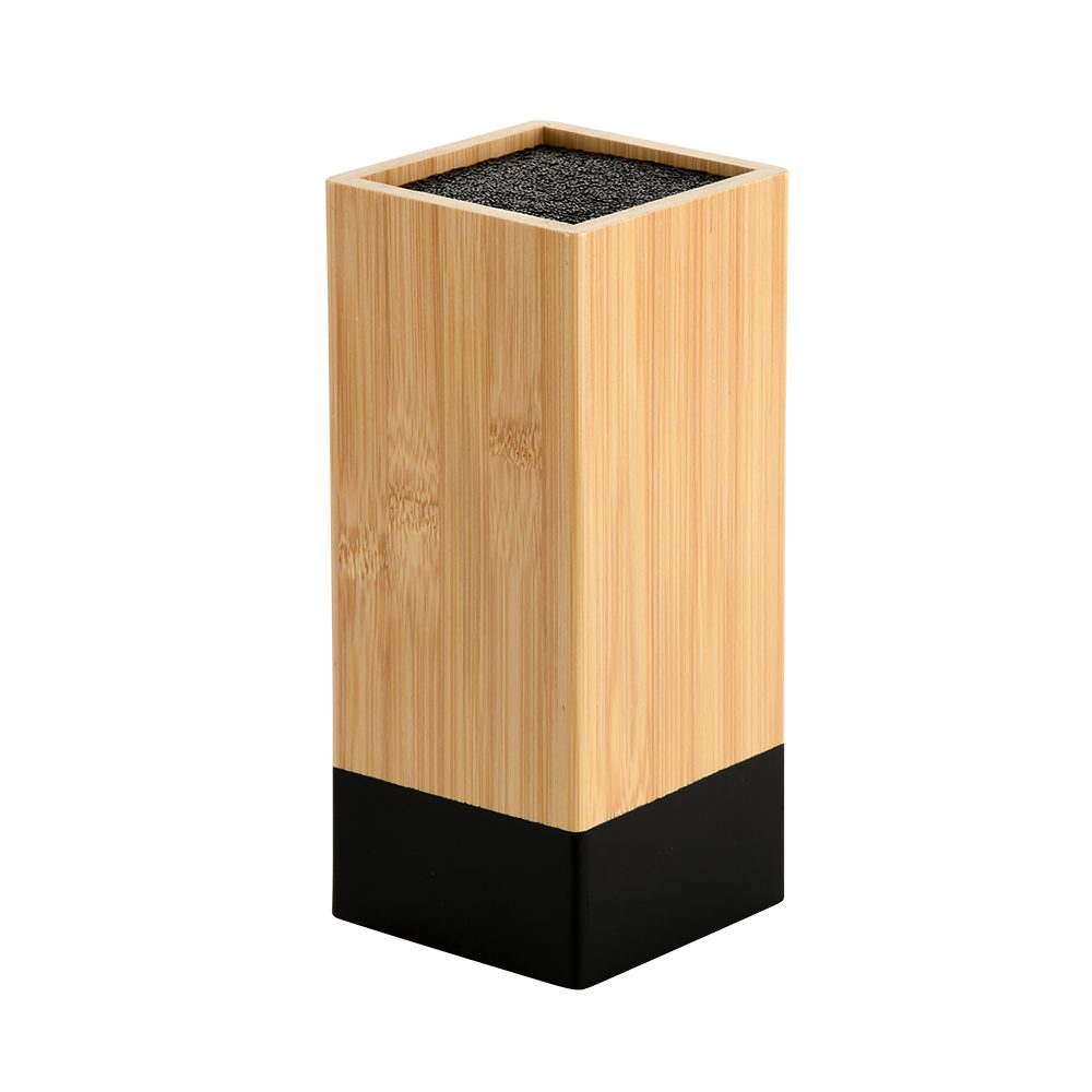 KESPER for kitchen & home Messenblok Messenhouder met kunststof borstel voor variabele plaatsing van messen (1-delig) messenblokken zwart