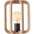 otto products wandlamp yanna fsc-gecertificeerd, hout licht-zwart (1 stuk) beige