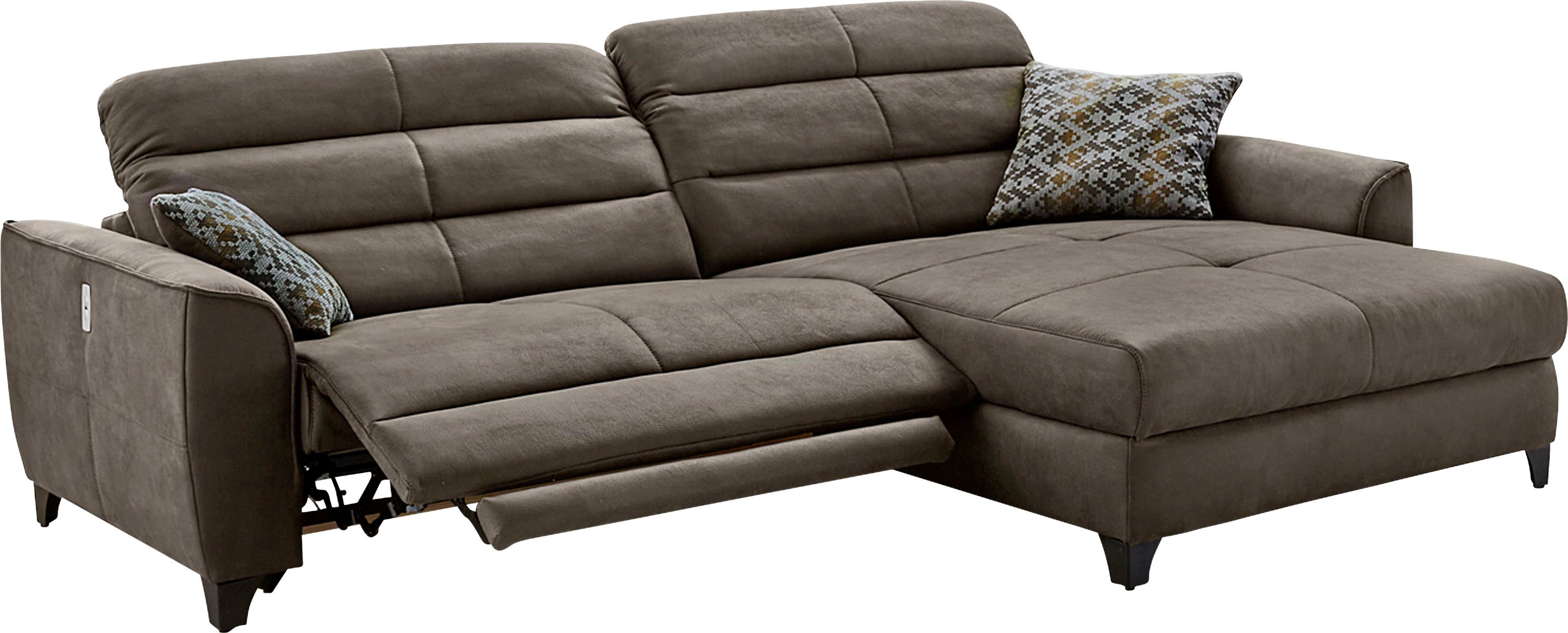 Jockenhöfer Gruppe Hoekbank Double One L-vorm met 2 x 120 cm brede, elektrisch verstelbare relaxfuncties