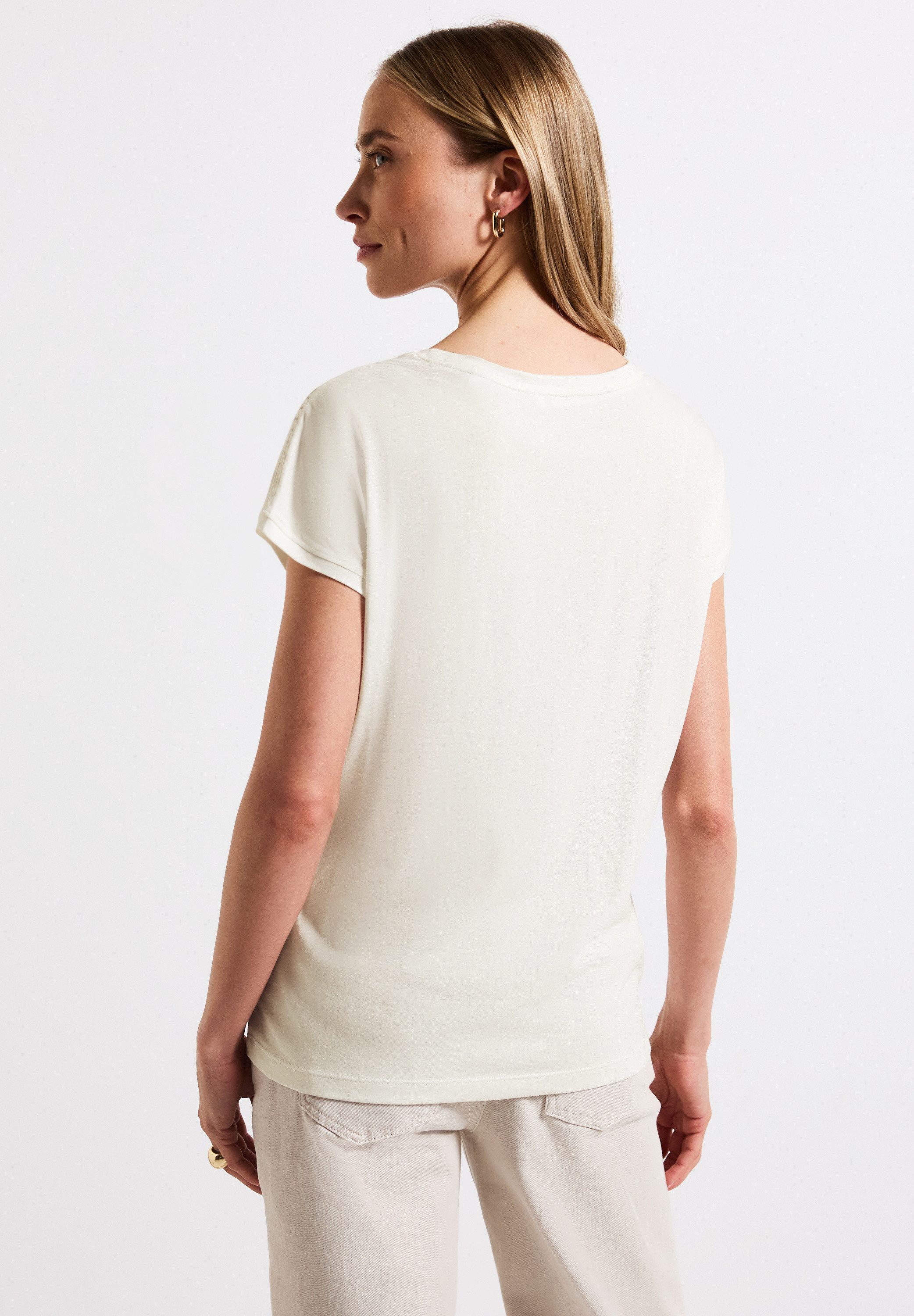 STREET ONE T-shirt met gehaakte details