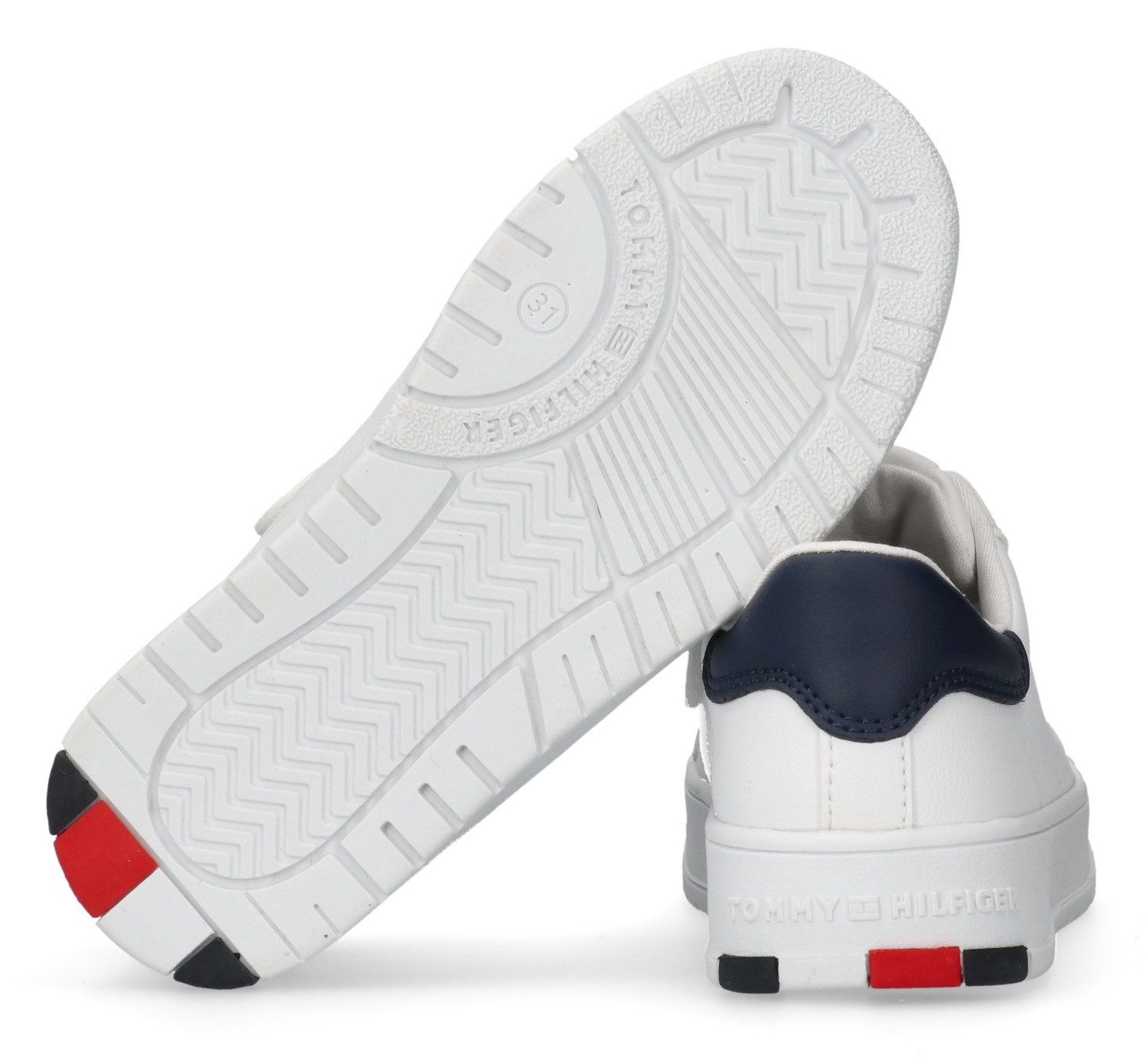 Tommy Hilfiger Plateausneakers , veterschoenen, plateausneaker met veters