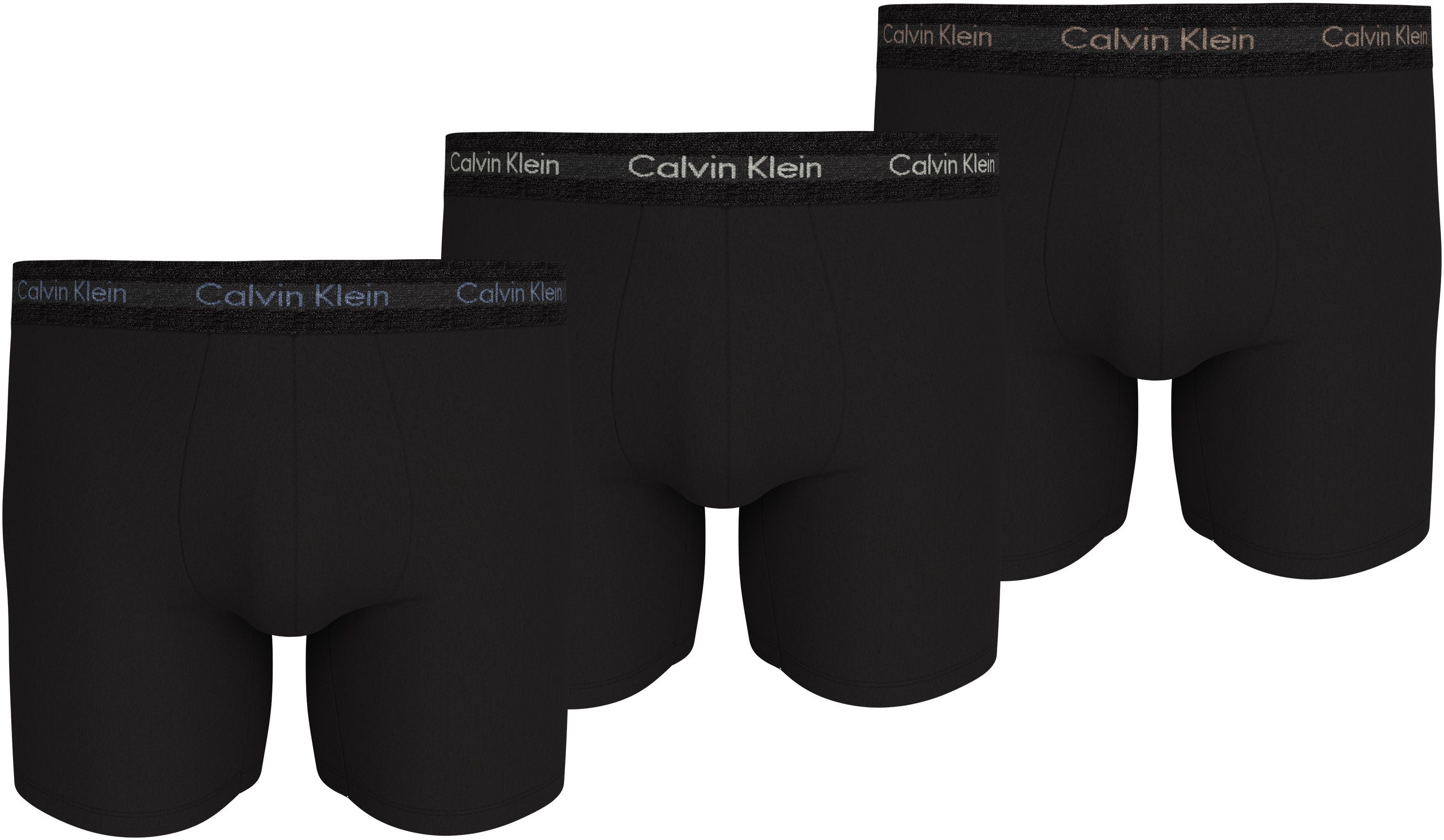 Calvin Klein Boxershort CK lange boxer met langere pijpen (set 3 stuks)