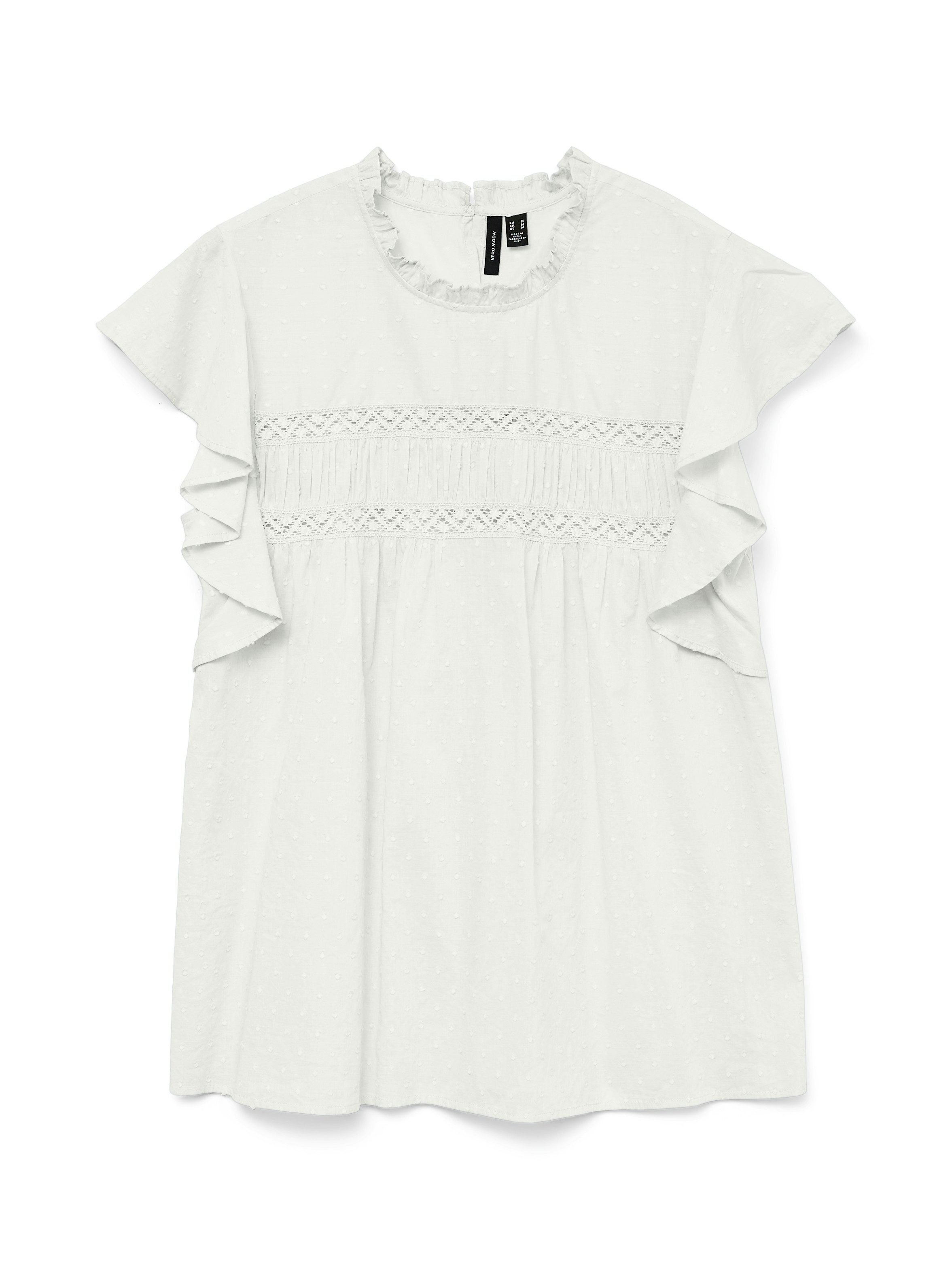Vero Moda Shirt VMTRINE SL LACE TOP WVN NOOS