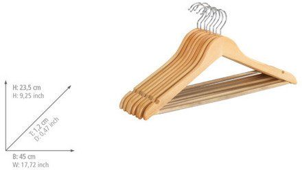 WENKO Kleerhanger Eco (set, 8-delig)