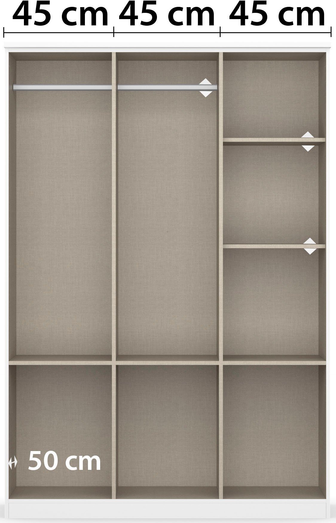 rauch Kledingkast kast garderobe plafondhoge kast BREMEN