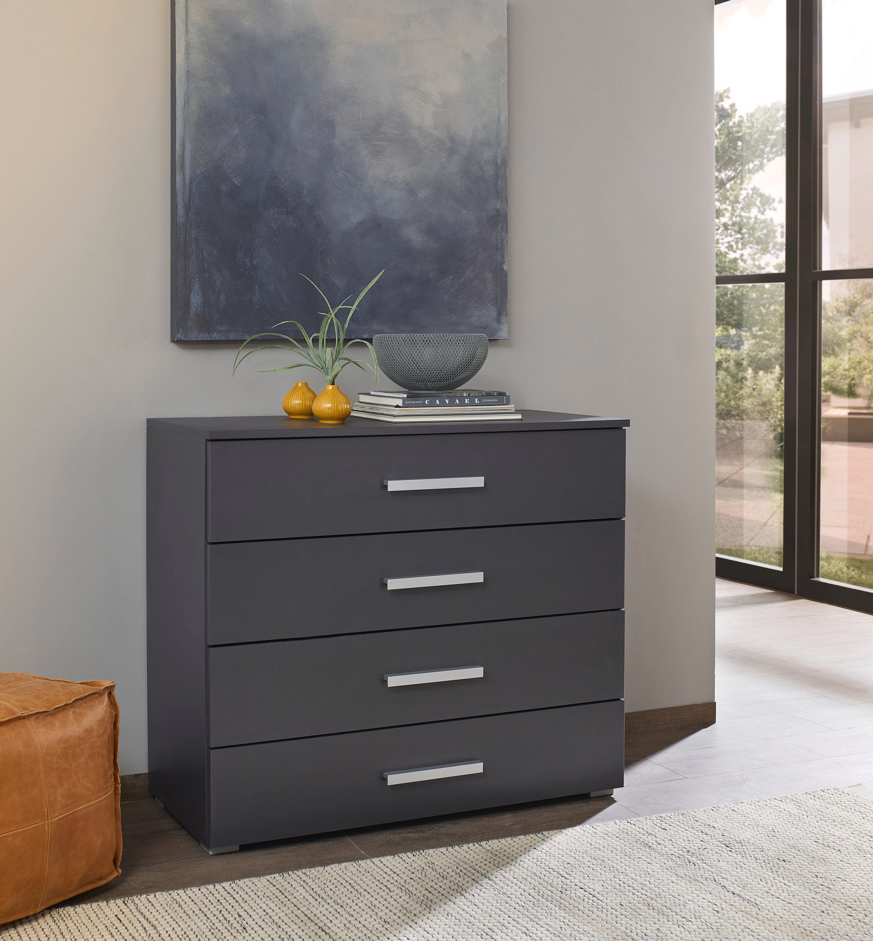 rauch Ladekast Sideboard commode ladecommode KOLUNA Breedte 93 cm met 4 grote lades voor veel opbergruimte MADE IN GERMANY