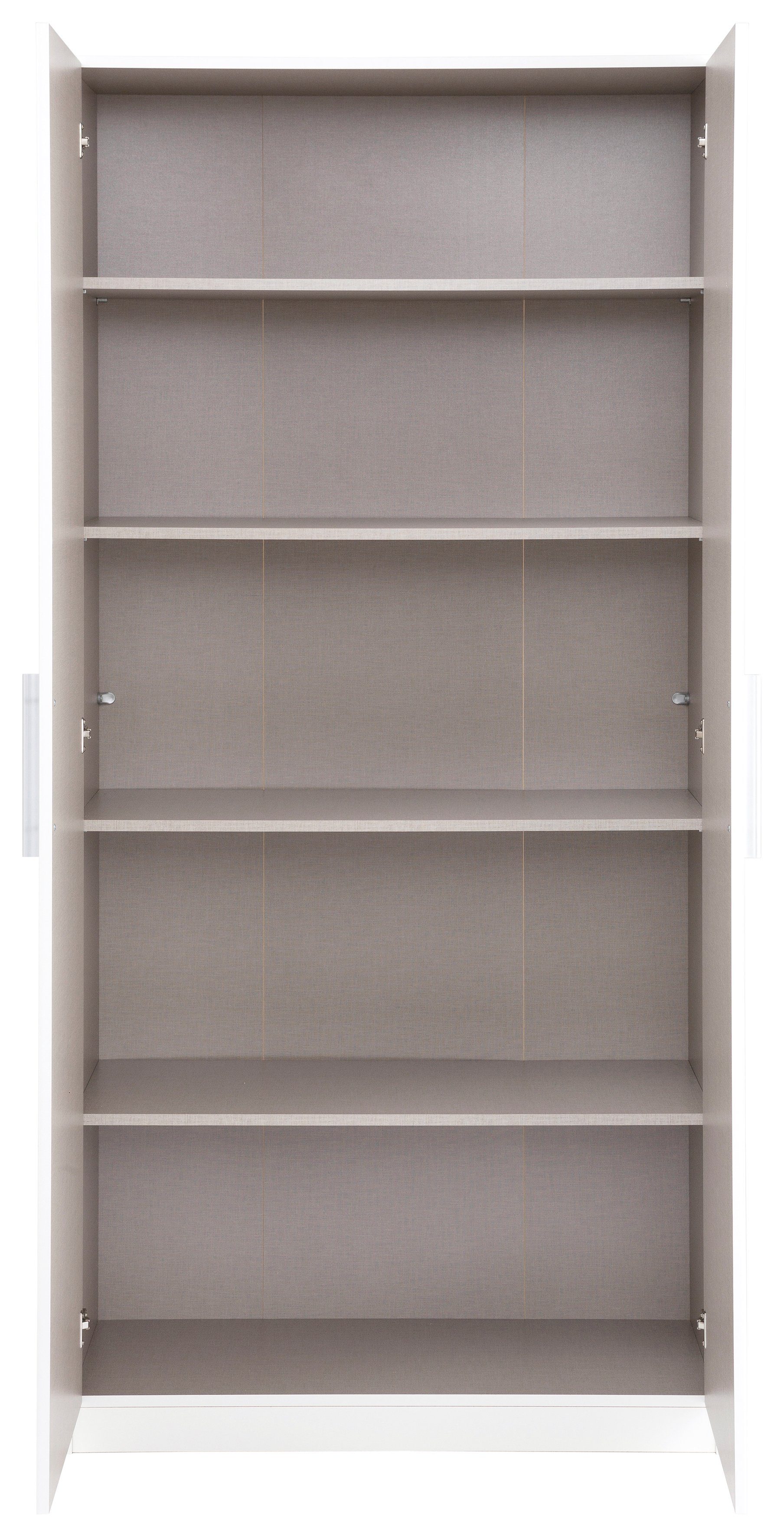 rauch Multifunctionele kast Garderobe Draai-deurskast Kledingkast Kast Schoenenkast MINOSA Breedte 91 cm met 4 legplanken, veel opbergruimte MADE IN GERMANY